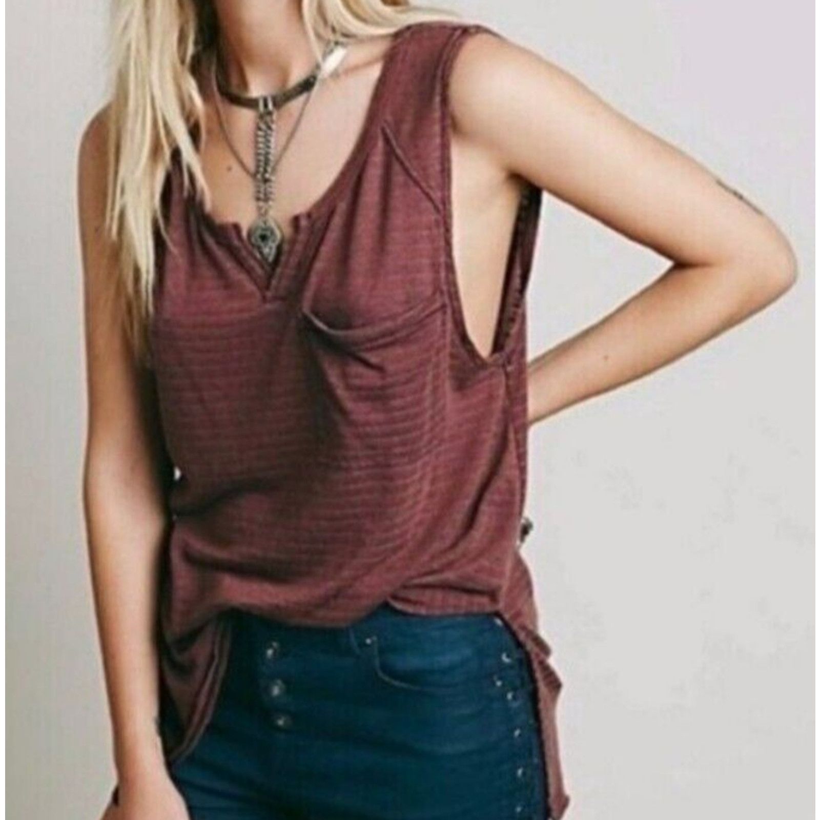 Free People We The Free People Women's S Weekend Warrior Sleeveless Tee Size S / US 4 / IT 40 - 5 Thumbnail