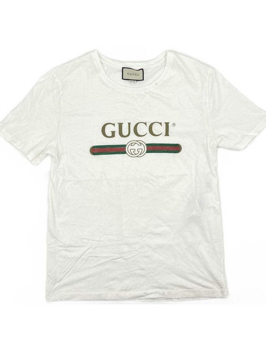 Gucci Gucci Logo Web Stripe T-Shirt Size XL Size US XL / EU 56 / 4 - 1 Thumbnail