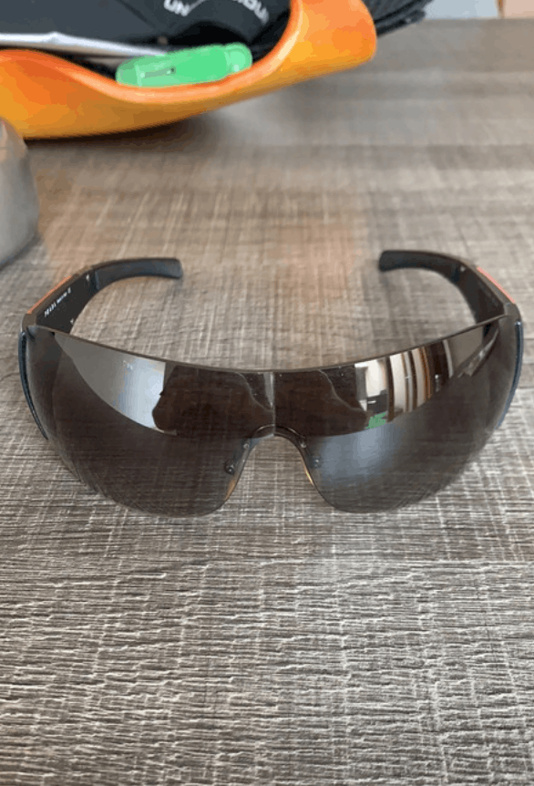 Prada × Vintage PRADA Sunglasses Rimless Sport Metal Frame Shield Wrap Size ONE SIZE - 3 Thumbnail