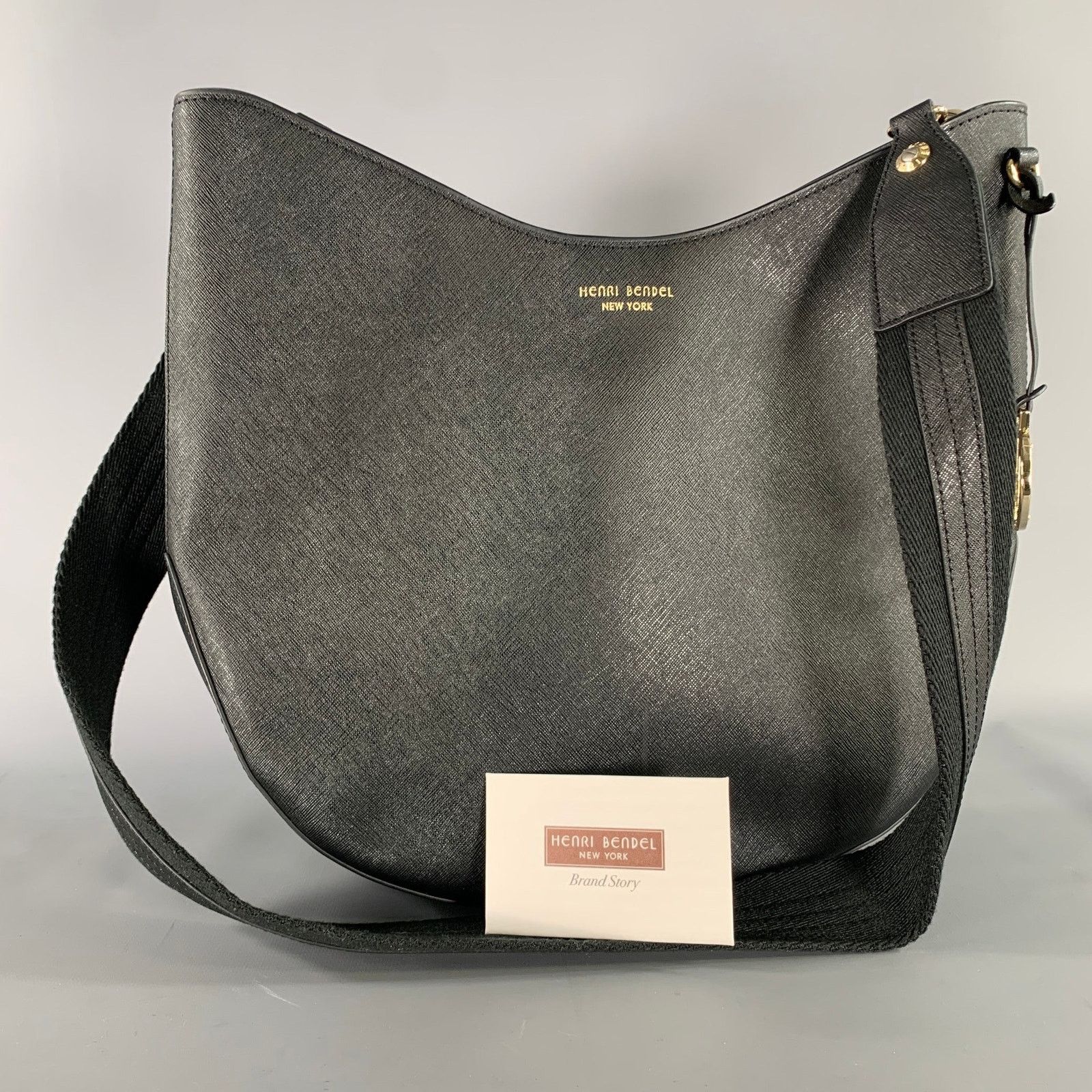 Henri Bendel HENRI BENDEL Black Saffiano Leather Hobo Bags Size ONE SIZE - 10 Thumbnail