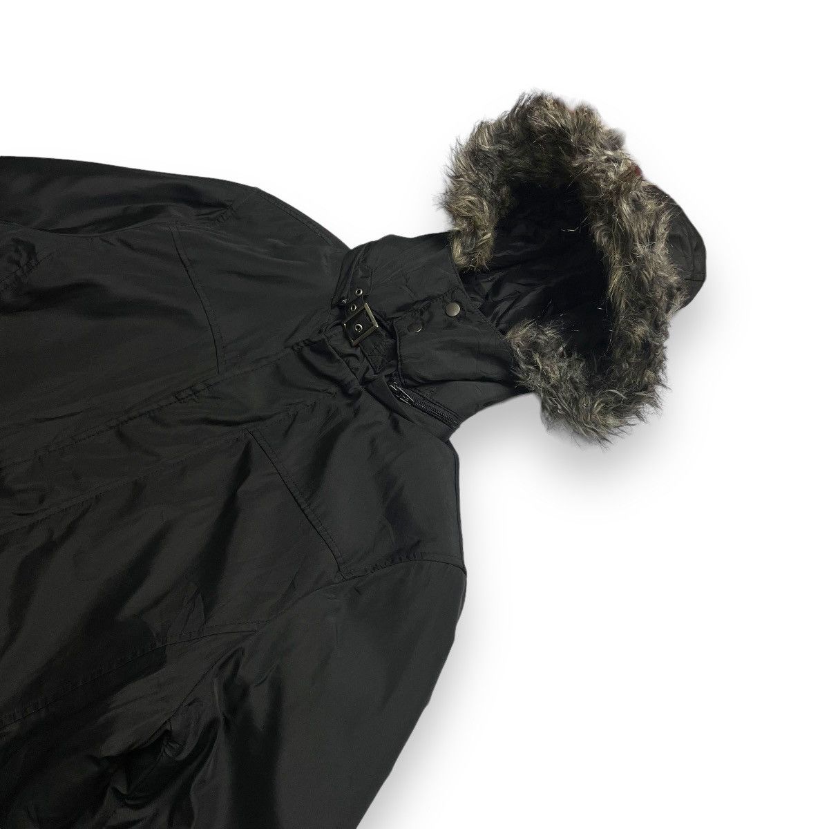 If Six Was Nine LOUIS CHAVLON BUTTON UP FULL ZIP NYLON FUR HOODIE JACKET Size US M / EU 48-50 / 2 - 4 Thumbnail