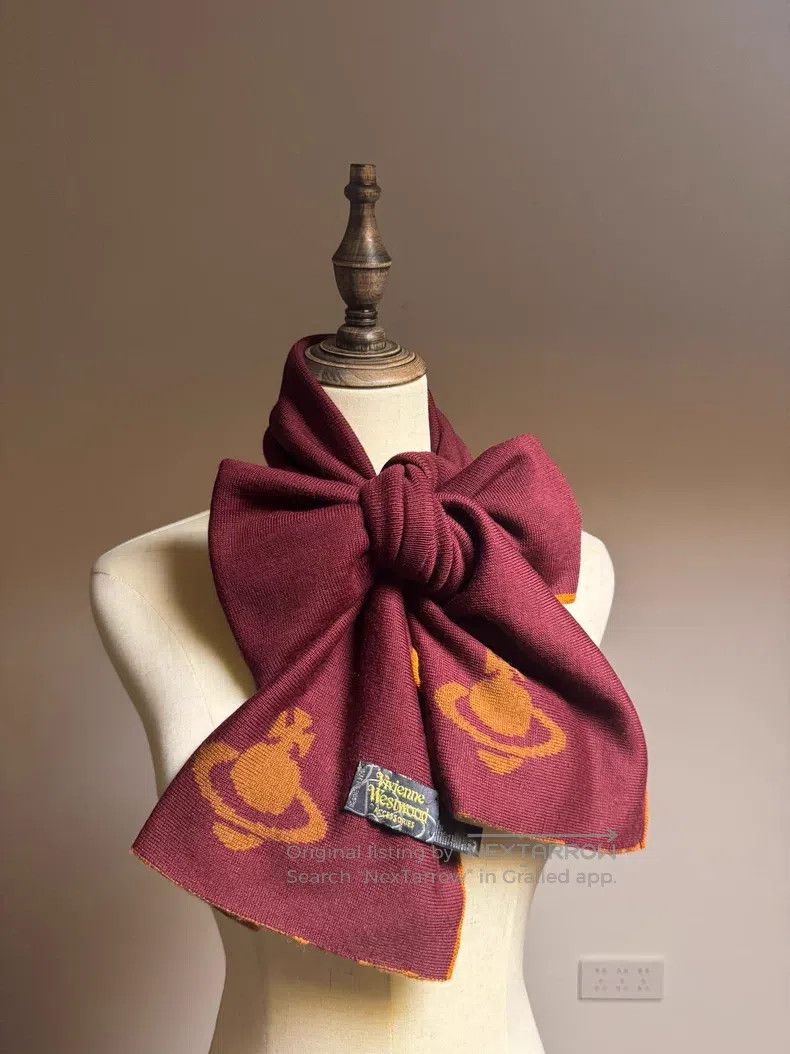 Vivienne Westwood Wine red and caramel orange dual side Sa