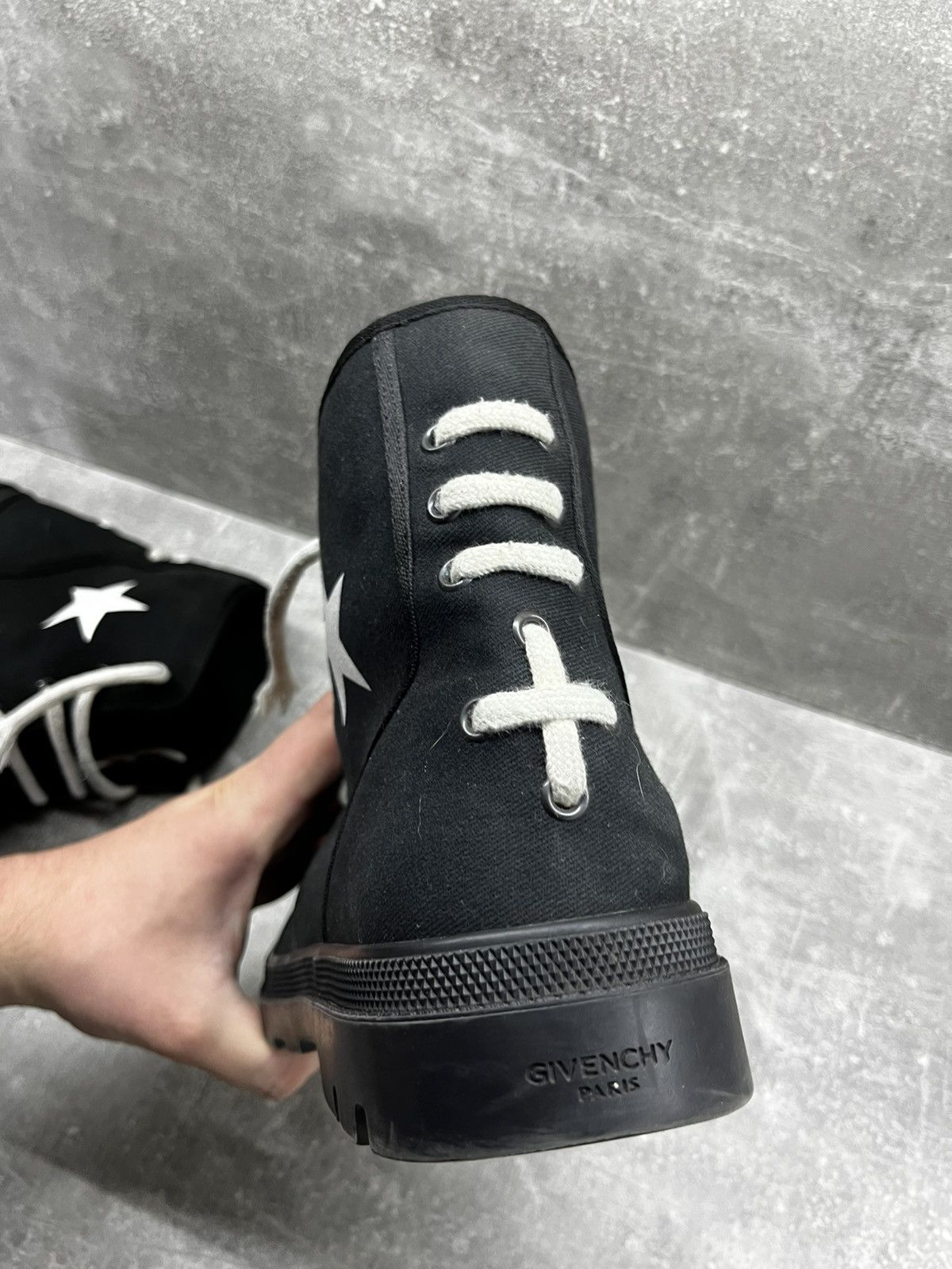 Givenchy Givenchy High Black Canvas Combat Boots Size US 9 / EU 42 - 7 Thumbnail