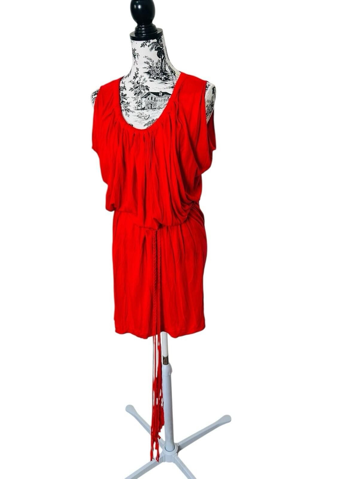 Country Road Country Road Drape Dress Waist Tie Red - Size XS (#006) Size XS / US 0-2 / IT 36-38 - 4 Thumbnail