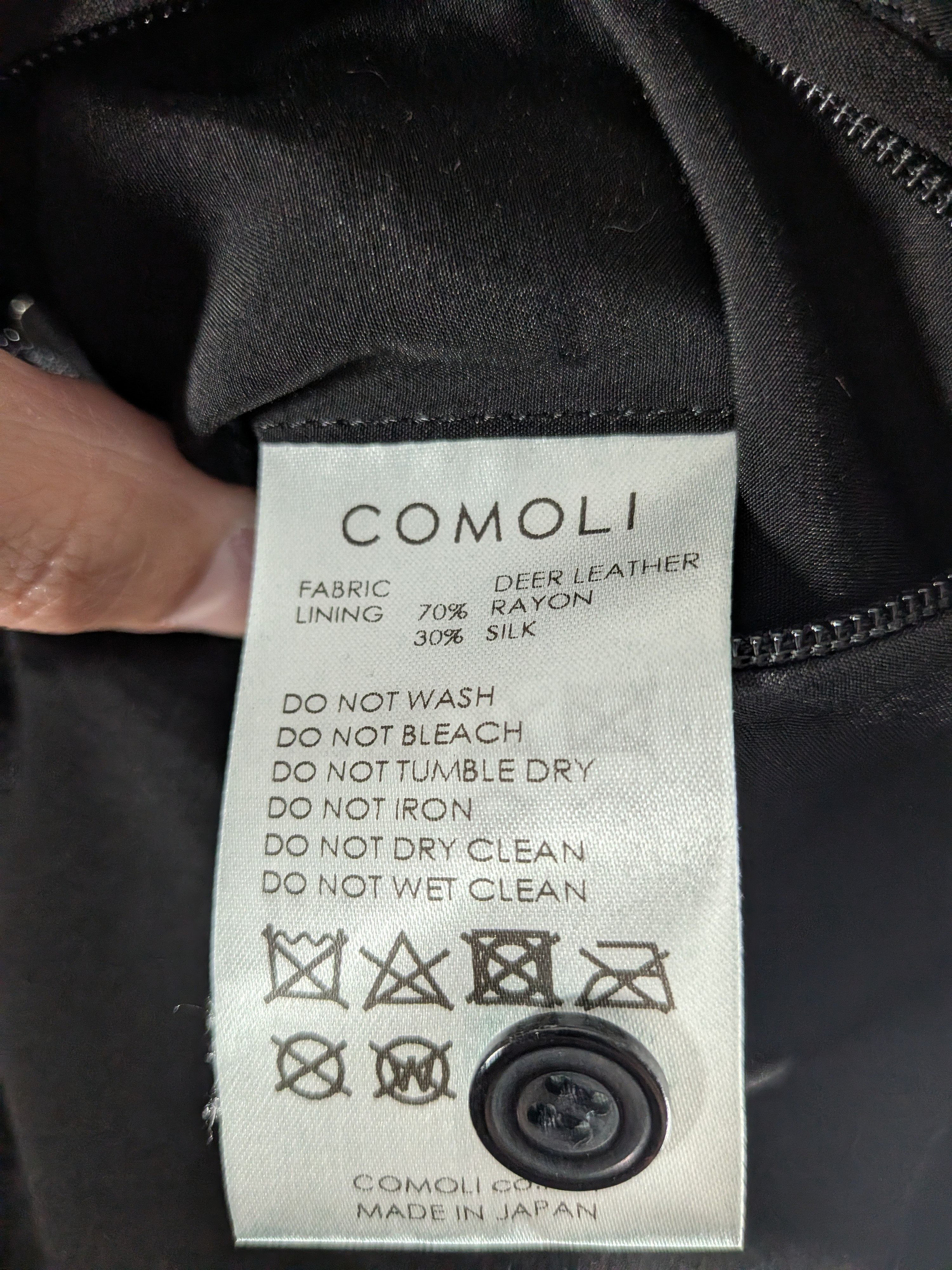 Comoli Comoli Deer Leather Shirt Jacket Black Size US M / EU 48-50 / 2 - 7 Thumbnail
