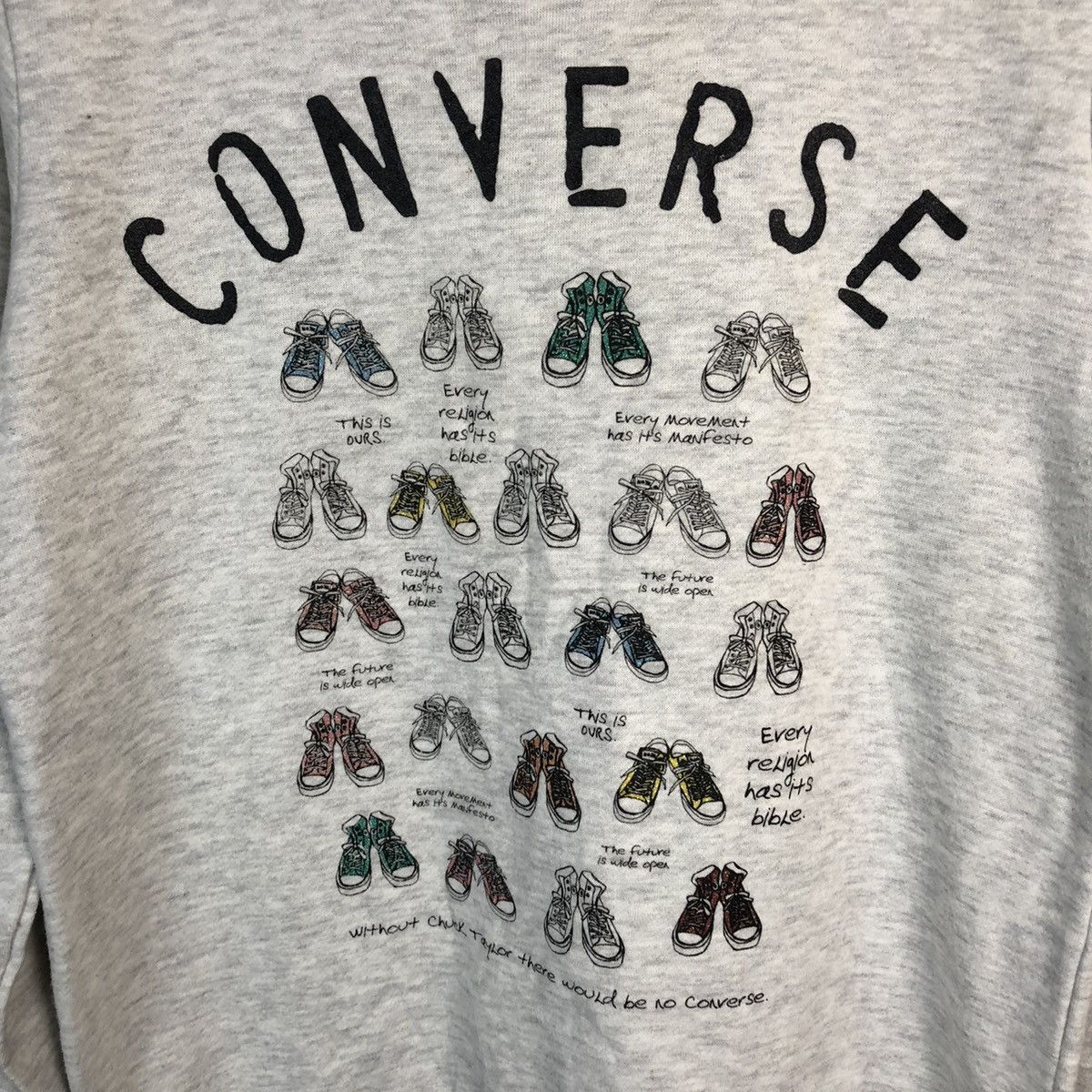 Converse × Vintage Converse vintage Grey Sweatshirt #A397 Size M / US 6-8 / IT 42-44 - 9 Thumbnail