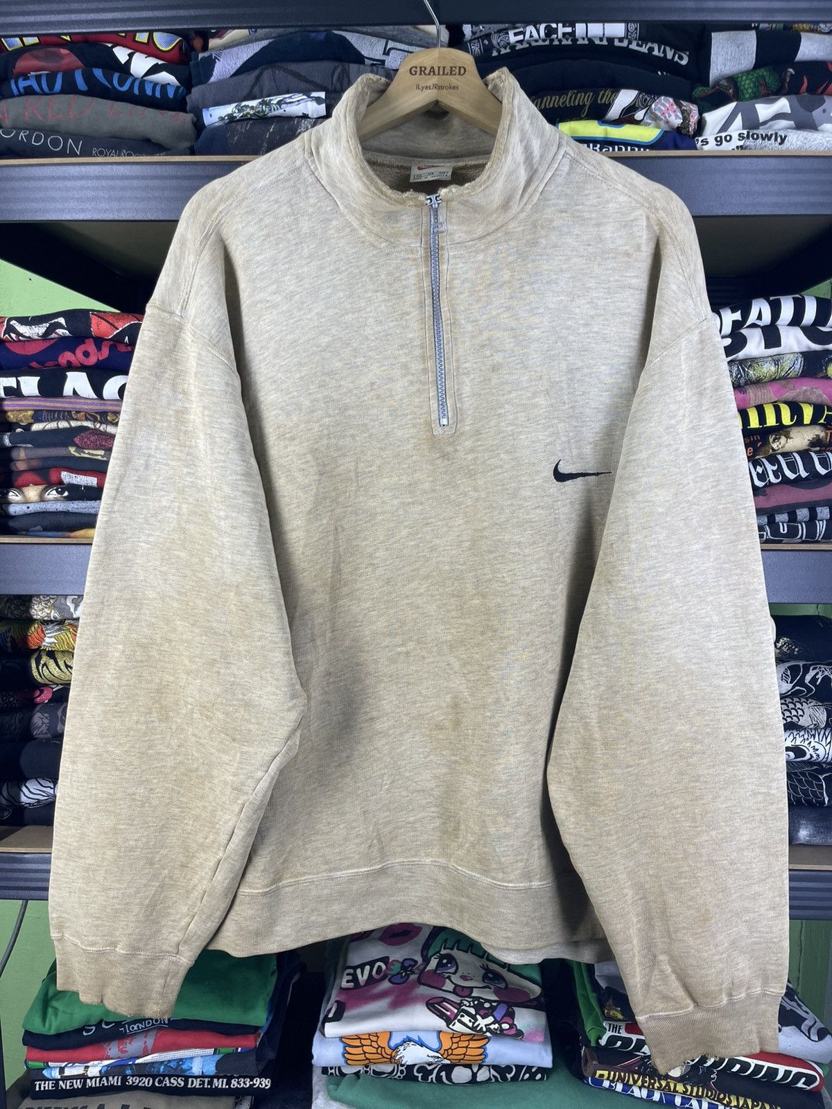 Nike Vintage 90's Nike HalfZipper Sweashirt Size US XXL / EU 58 / 5 - 2 Thumbnail