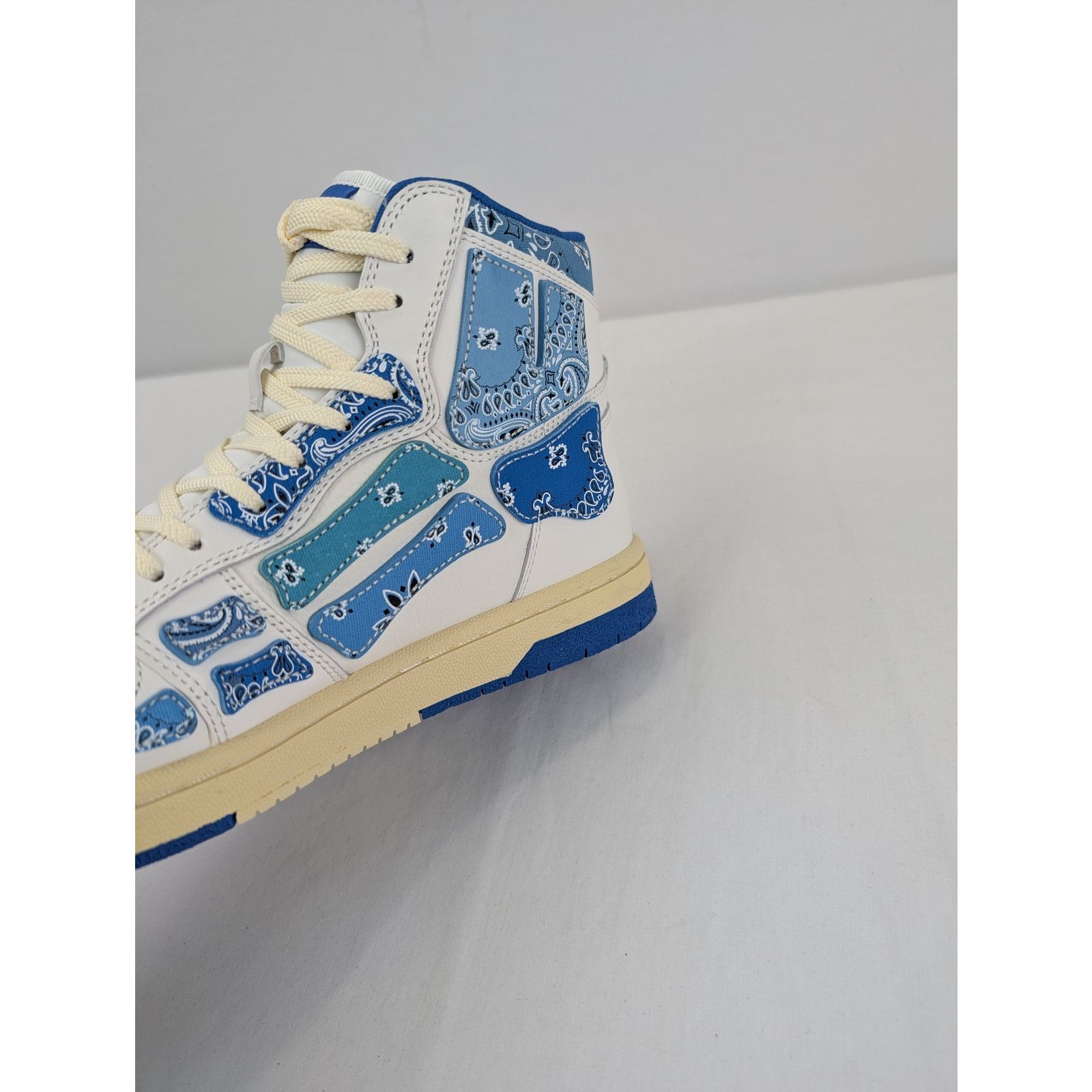 Amiri o1rshd1 Skel Top Hi / Skeleton Hi Top Sneakers Bandana Blue Size US 10 / EU 43 - 12 Thumbnail