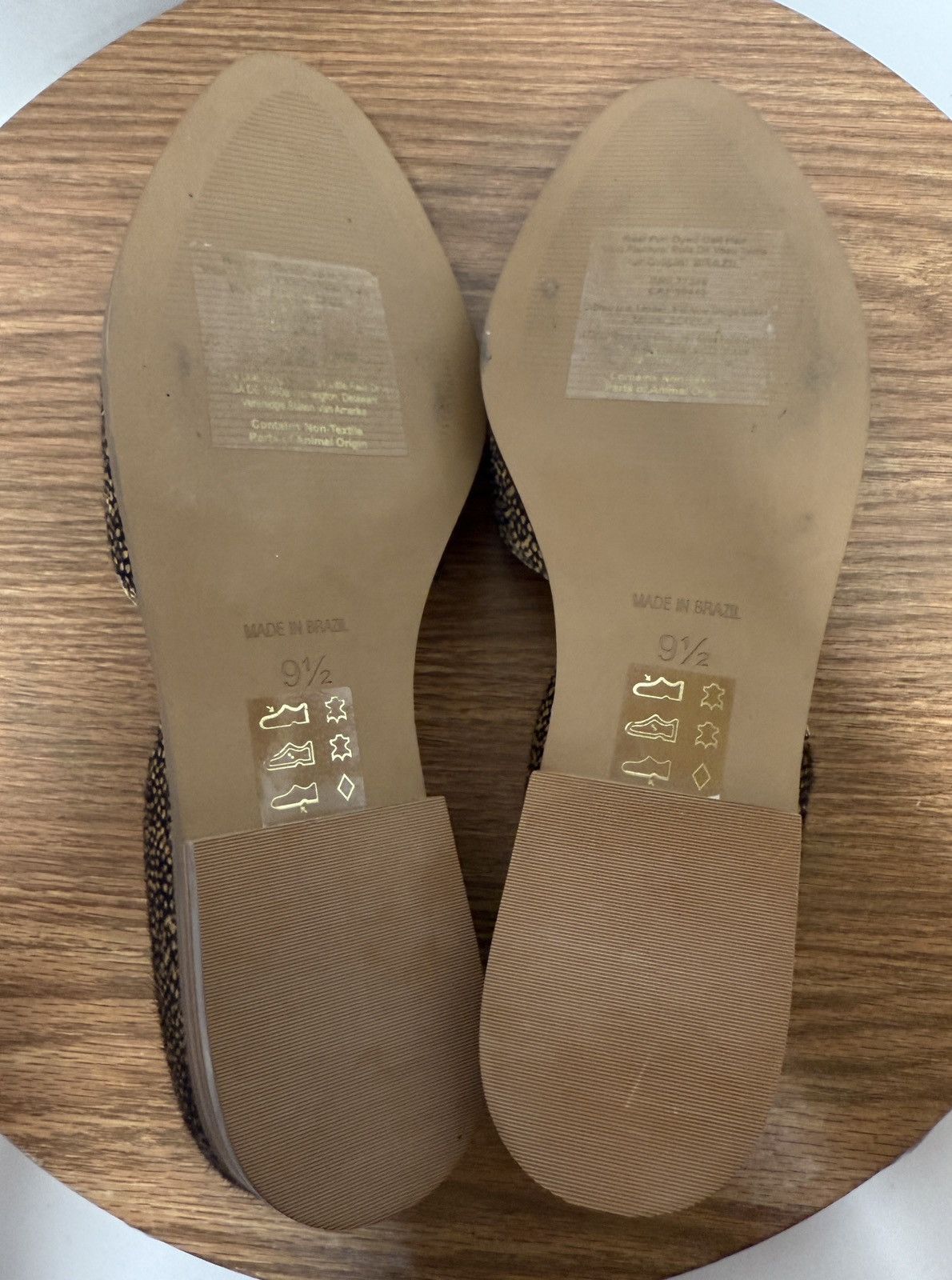 Madewell Madewell The Marisa d’Orsay Spotted Calf Hair Toffee Flat Size US 9.5 / IT 39.5 - 8 Thumbnail