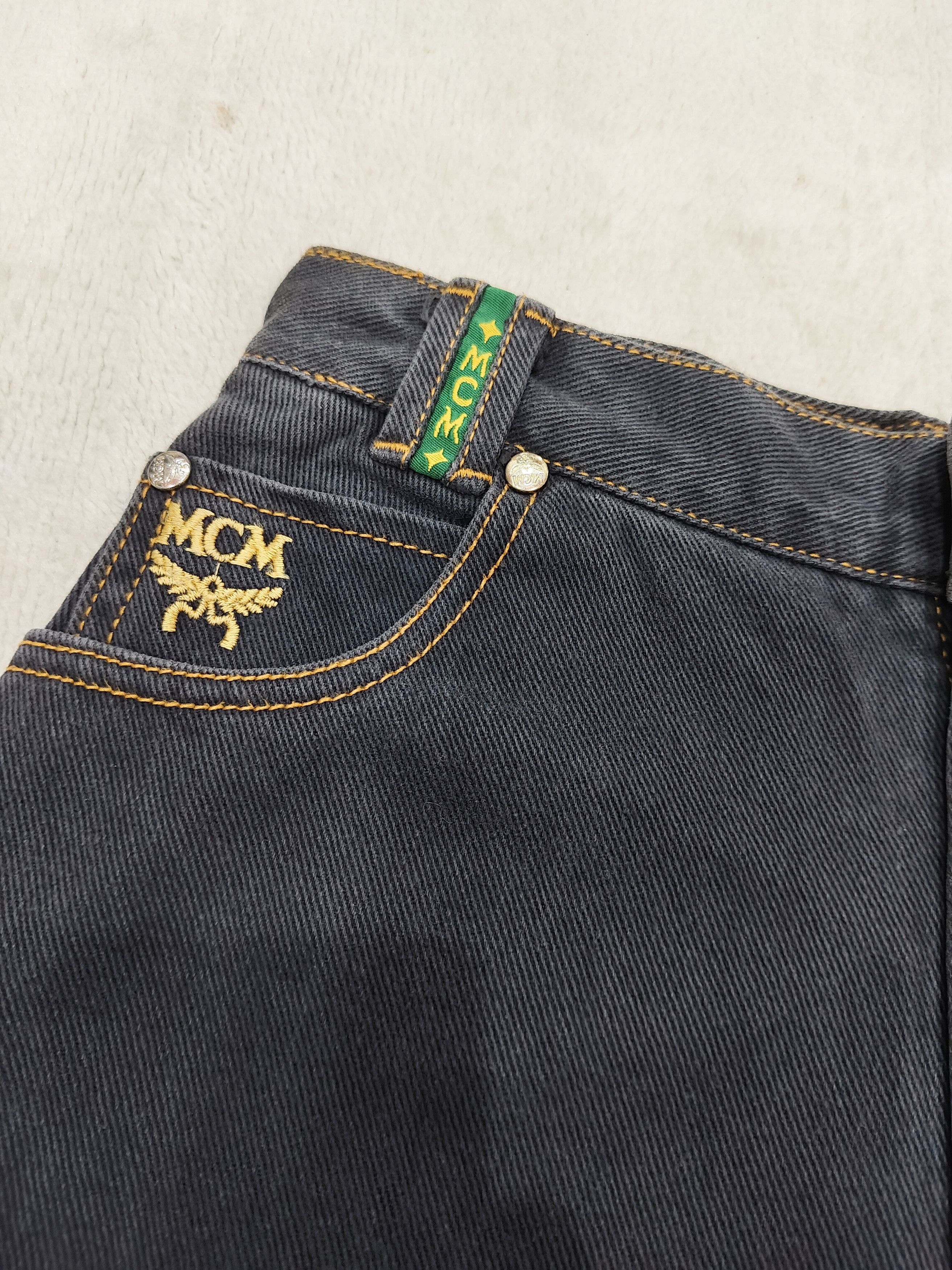 MCM 90s MCM- Embroidered Logo Y2K Archive Washed Jeans Size 29" - 7 Thumbnail