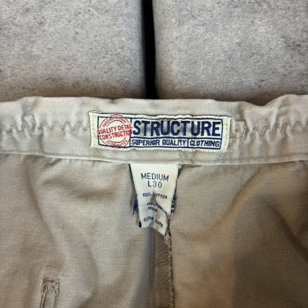 Structure Y2k tan structure double knee cargo pants Size US 34 / EU 50 - 7 Thumbnail
