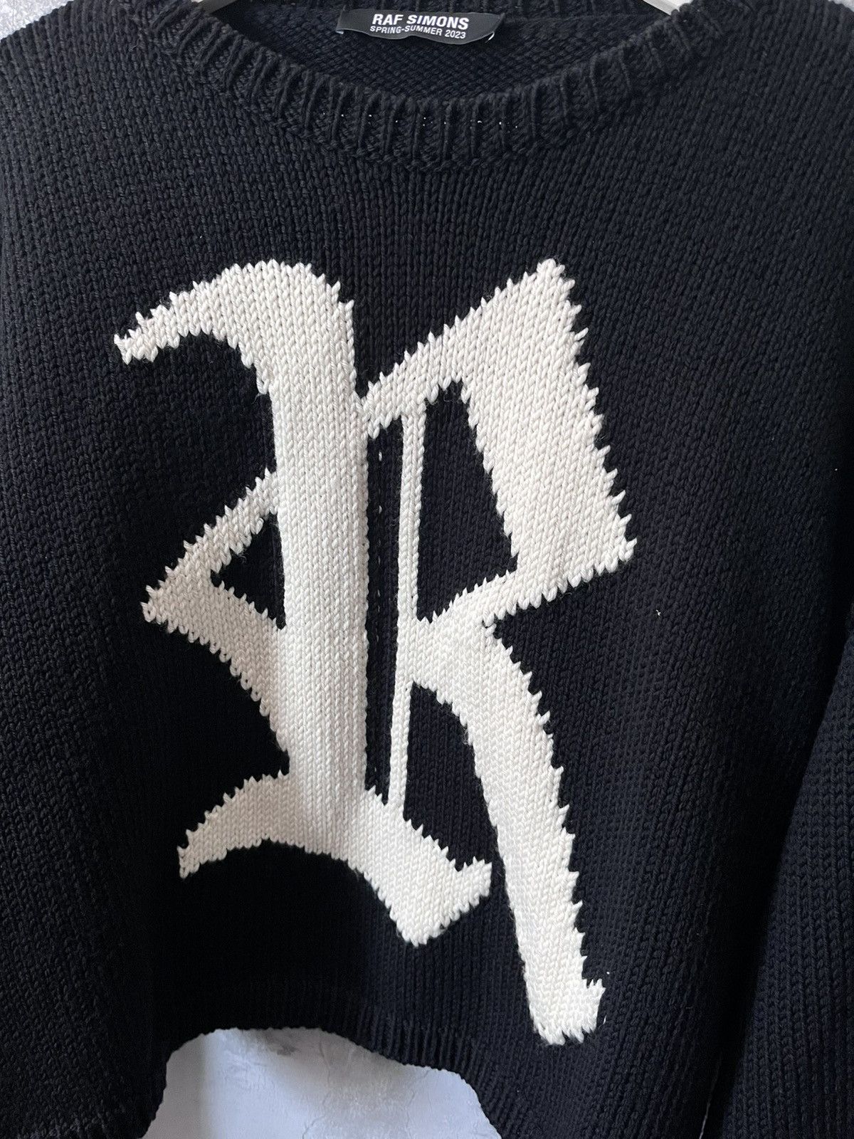Raf Simons Raf Simons S/S 23 cropped R sweater wool Size US M / EU 48-50 / 2 - 3 Thumbnail