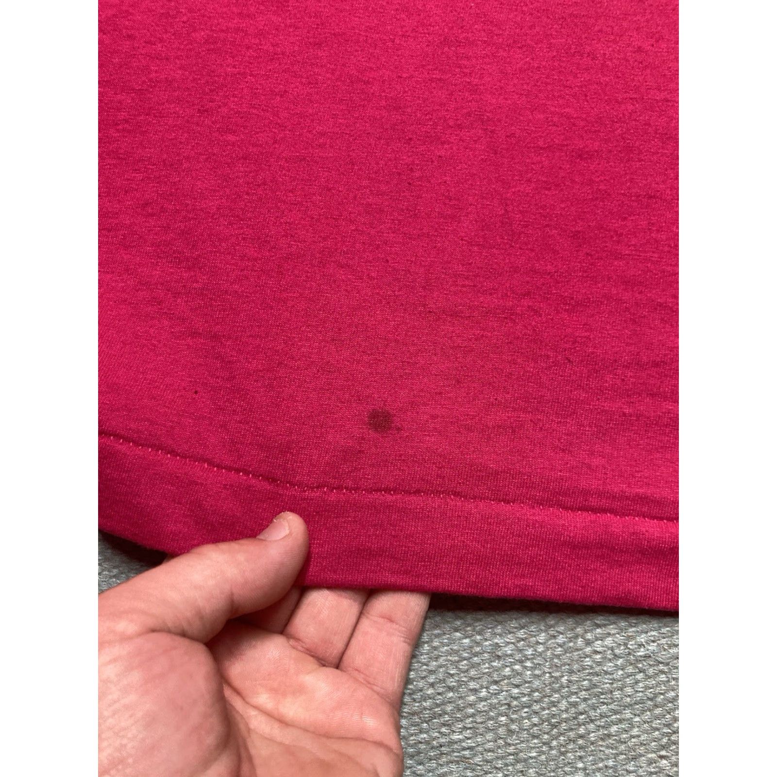 Fruit Of The Loom VINTAGE 80s 90s Fruit of the Loom T-Shirt Pink 2XL Men Regular Solid Size US XXL / EU 58 / 5 - 2 Thumbnail