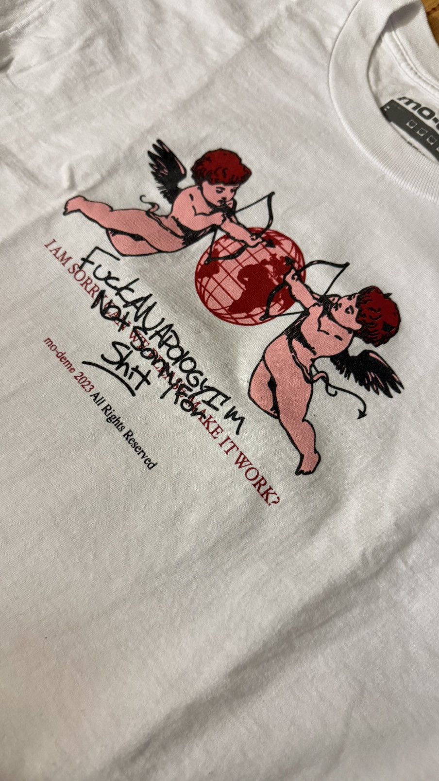 Vintage Rare Broken Hearts x Mo-dem Tour Shirt The Lover tarot Sz L Size US L / EU 52-54 / 3 - 4 Thumbnail