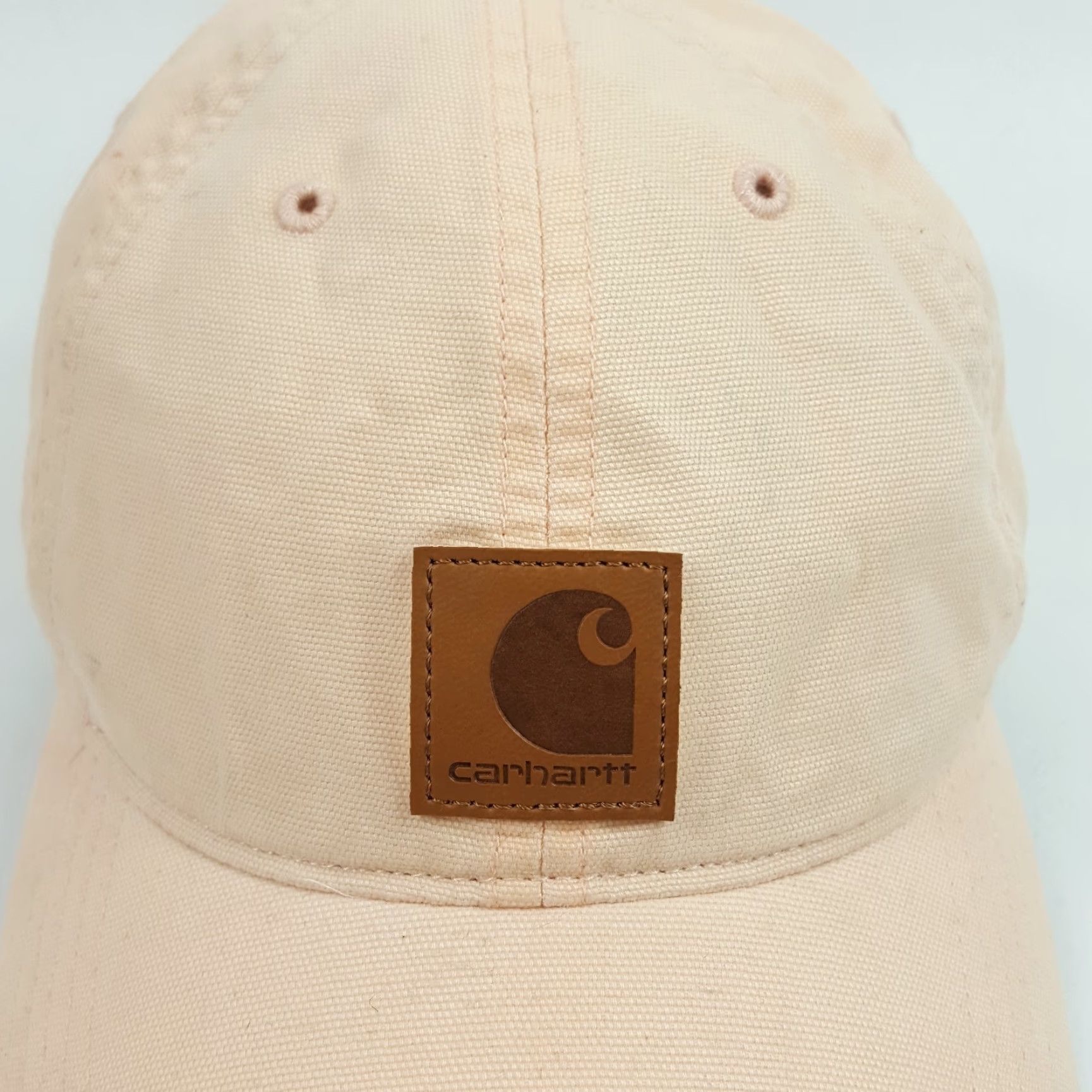 Carhartt VINTAGE Carhartt Baseball Cap Mens One Size Pink Canvas CH Logo Adjustable 90s 00s USA Grunge Workwear Hat Size ONE SIZE - 2 Thumbnail