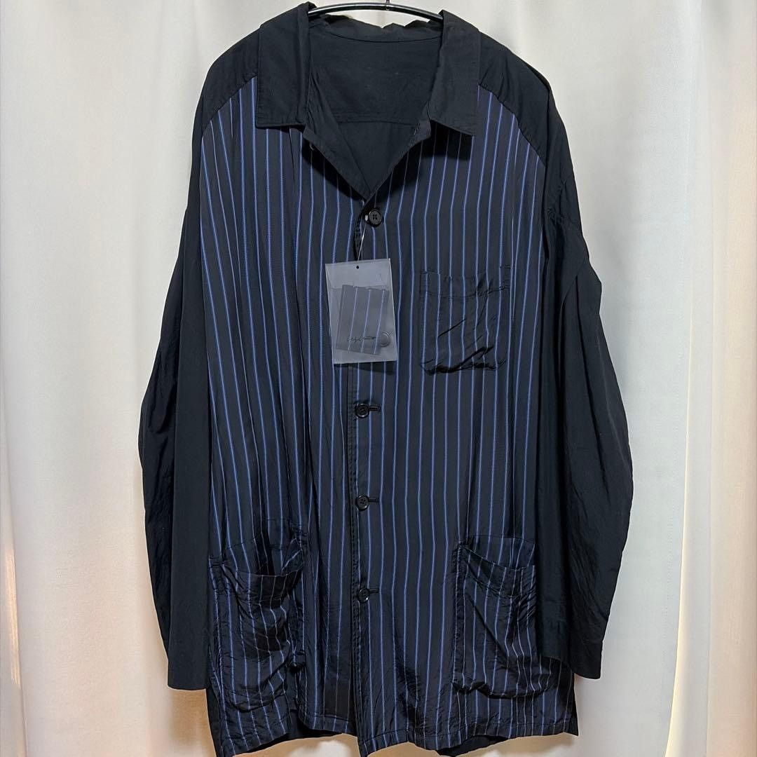 Yohji Yamamoto Pour Homme Shirt Striped Jacket LIKE NEW Size US M / EU 48-50 / 2 - 1 Thumbnail