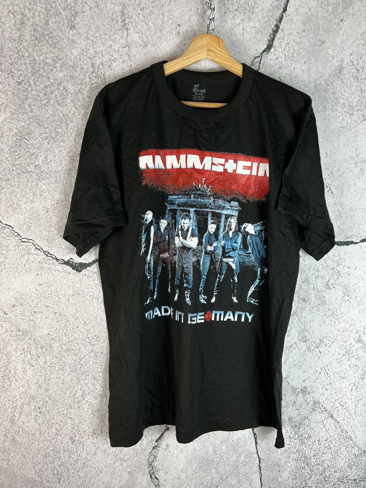 Band Tees Vintage knight Big Logo Rammstein Sehnsucht Black T-Shirt Size US XXL / EU 58 / 5 - 2 Thumbnail