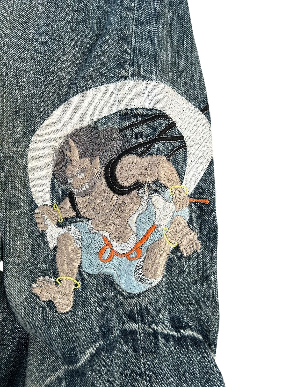 Kapital Karakuri Tamashii Inspired Japanese Distressed Denim jeans Size US 30 / EU 46 - 3 Thumbnail