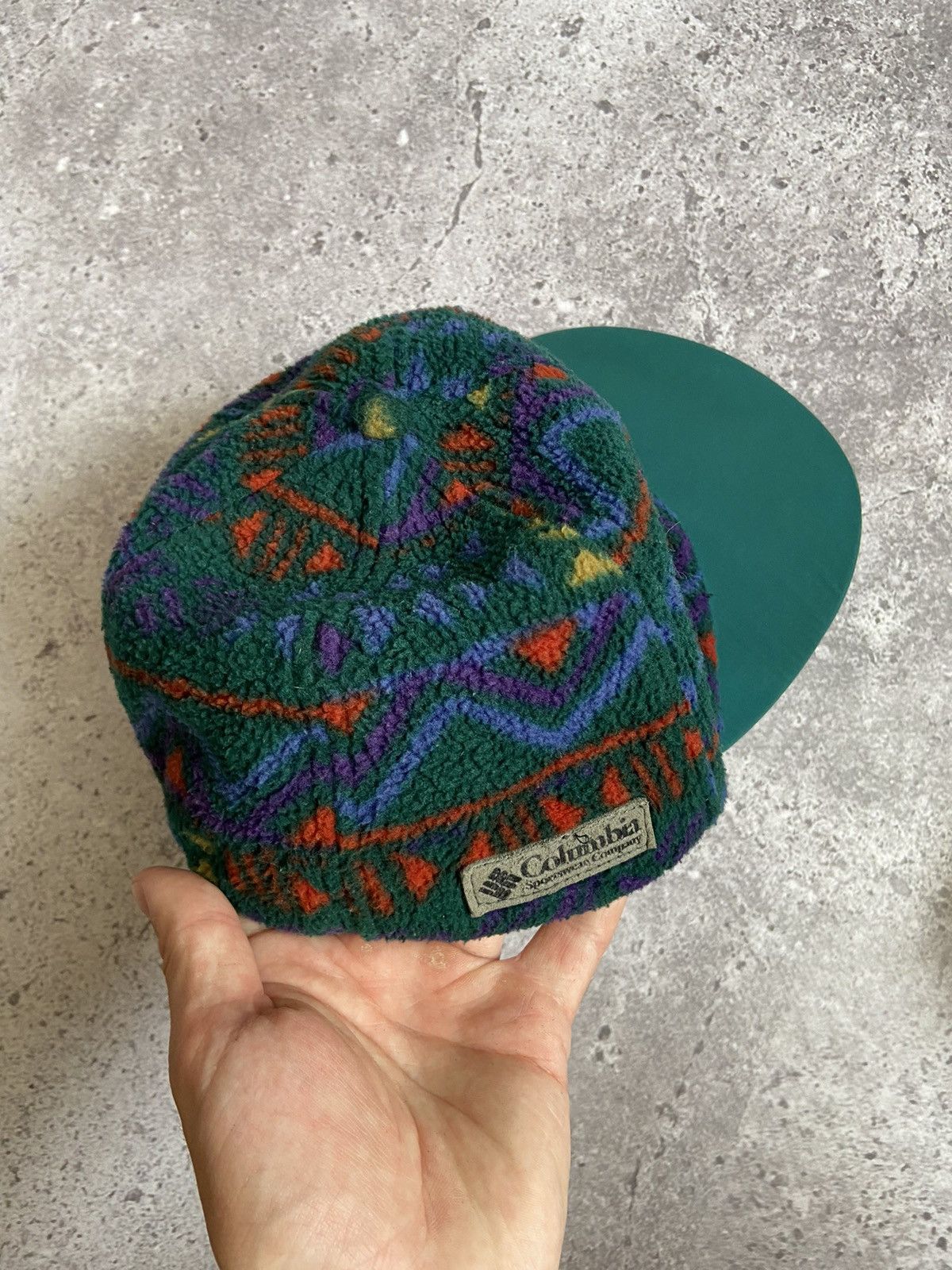 Columbia Vintage 90s Columbia Fleece Hat Cap Size ONE SIZE - 2 Thumbnail