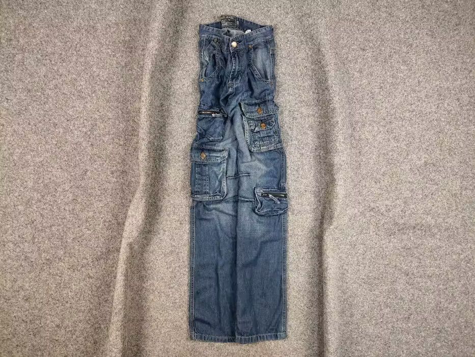 Japanese Brand Vintage Hysteric Glamour Junya Style Jet Lag Cargo Jeans 90s Size US 30 / EU 46 - 2 Thumbnail