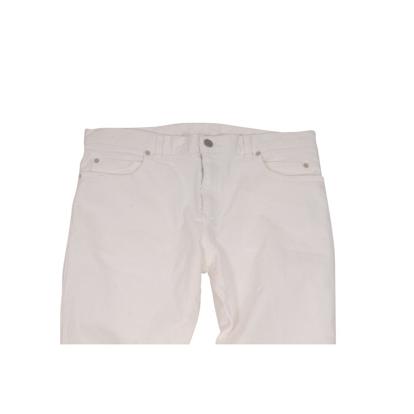 Balmain Slim Jeans White 5 Pocket Denim Size US 33 - 5 Thumbnail