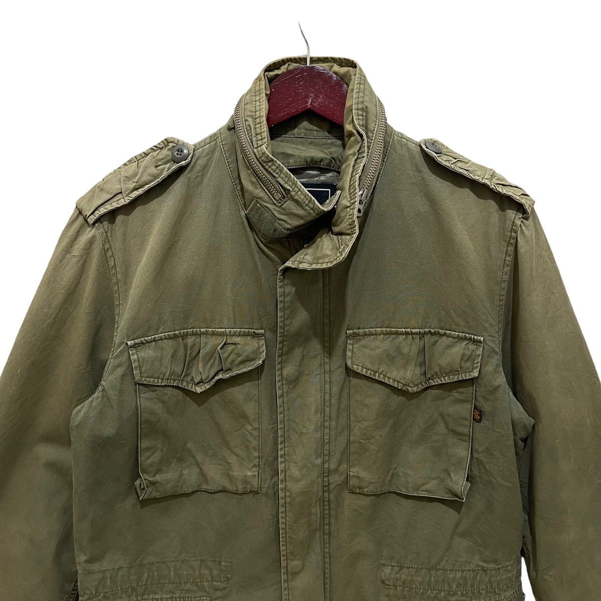 Alpha Industries × Vintage Vintage Alpha Industries OG Military Parka Jacket Size US L / EU 52-54 / 3 - 2 Thumbnail