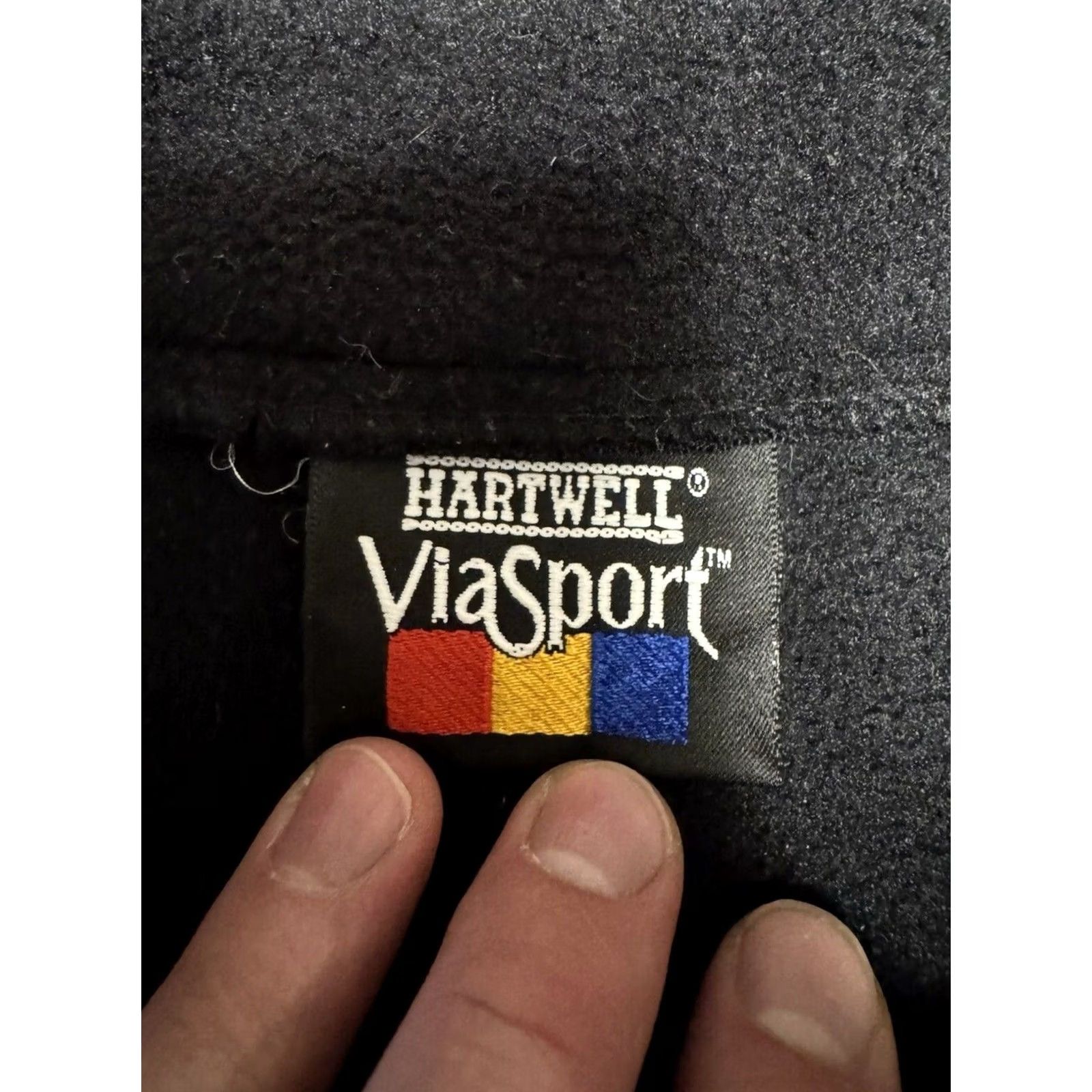 Vintage VINTAGE Hartwell Compaq Computers Black Fleece Zip Up Corporate Logo Windbreaker Vest Mens Medium Black Size US M / EU 48-50 / 2 - 2 Thumbnail
