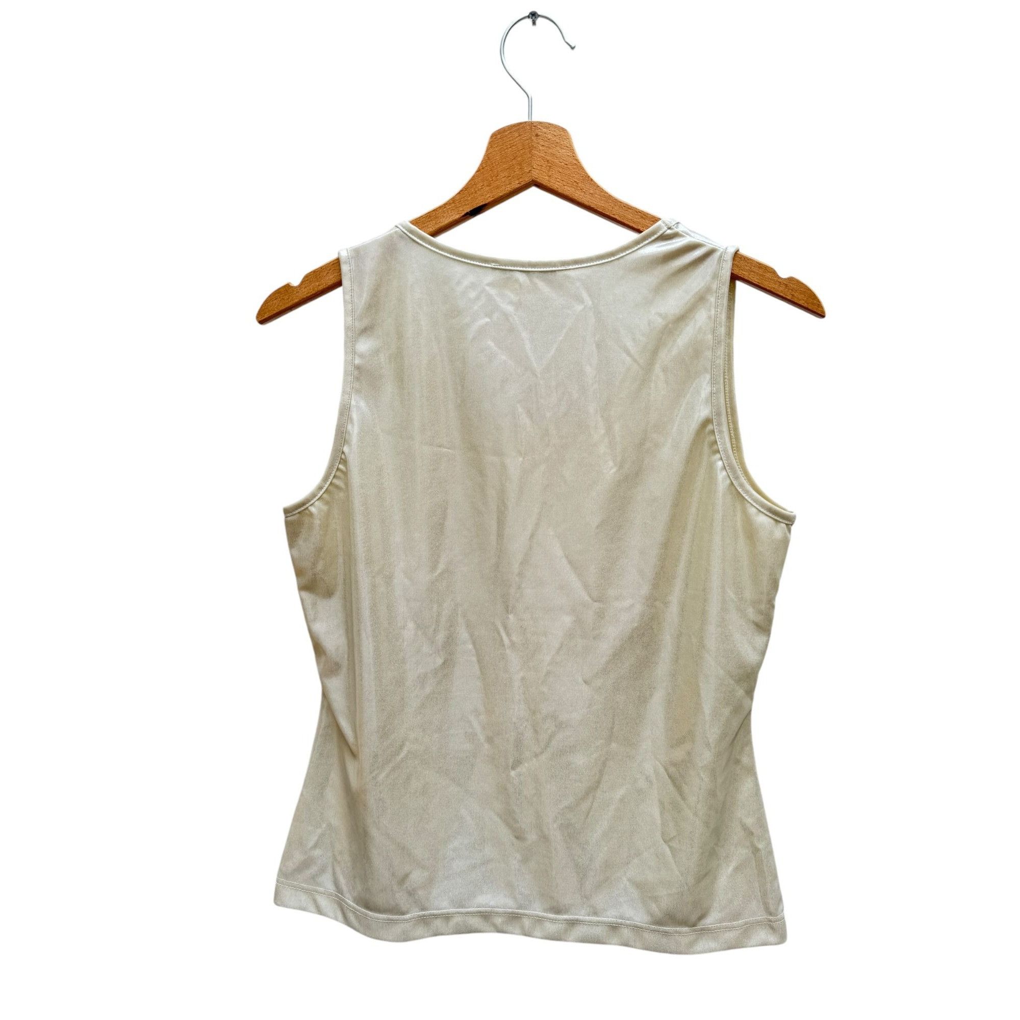 Yves Saint Laurent Vintage Shiny Tank Top Size S / US 4 / IT 40 - 4 Thumbnail