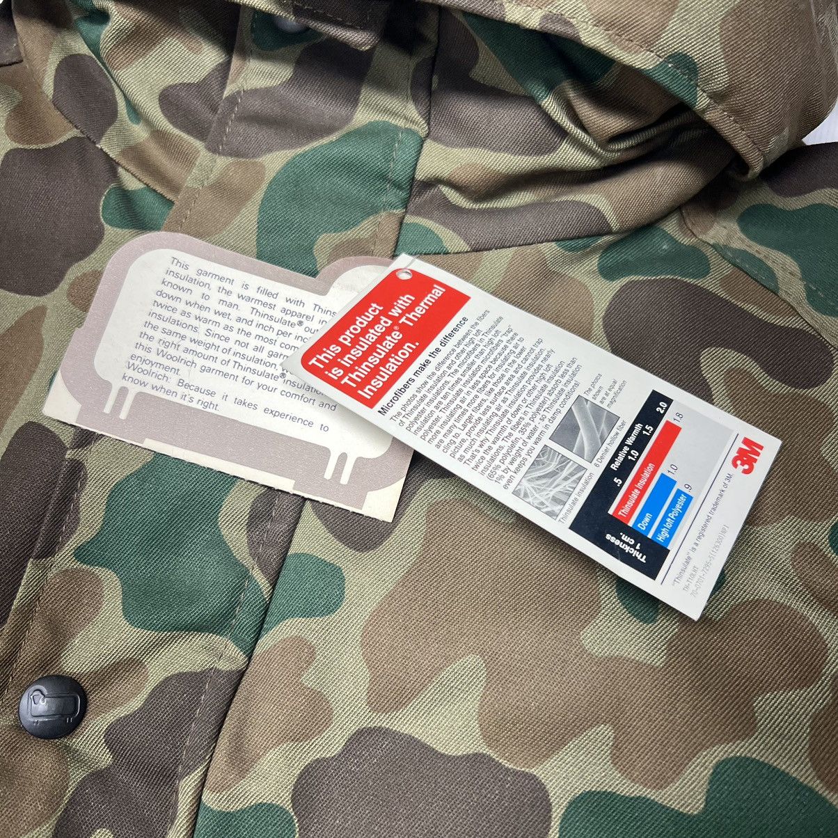 Vintage × Woolrich Woolen Mills VTG Woolrich Jacket Coat Duck Camo Lined Padded Green 90s Size US XL / EU 56 / 4 - 12 Thumbnail