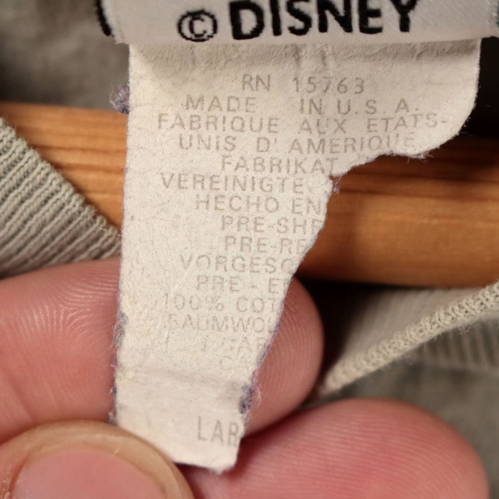 Disney vtg Disney Store Mickey Mouse T-Shirt The Disney Store Men L Gray Crew Neck Short Sleeve 90s 00s Vintage Shirt Size US L / EU 52-54 / 3 - 6 Thumbnail