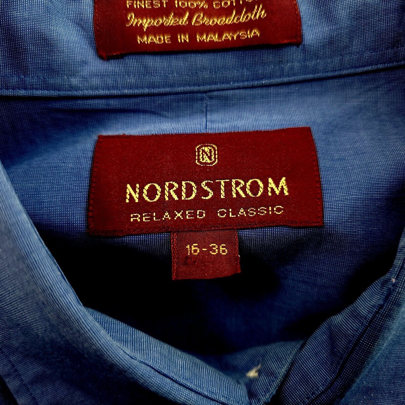 Nordstrom Nordstrom Relaxed Classic Blue 16-36 Pocket Front Collared D Size US M / EU 48-50 / 2 - 8 Thumbnail
