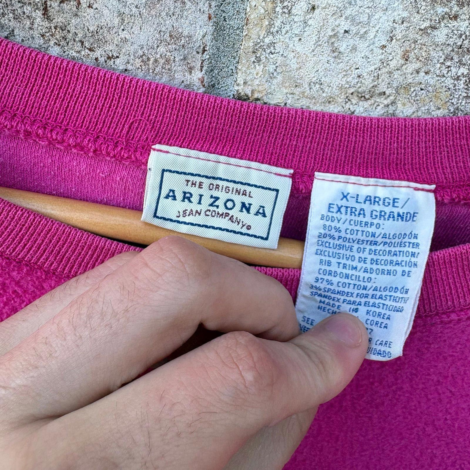 Other Vintage 90s Arizona Pink fleece sweatshirt Size XL / US 12-14 / IT 48-50 - 3 Thumbnail