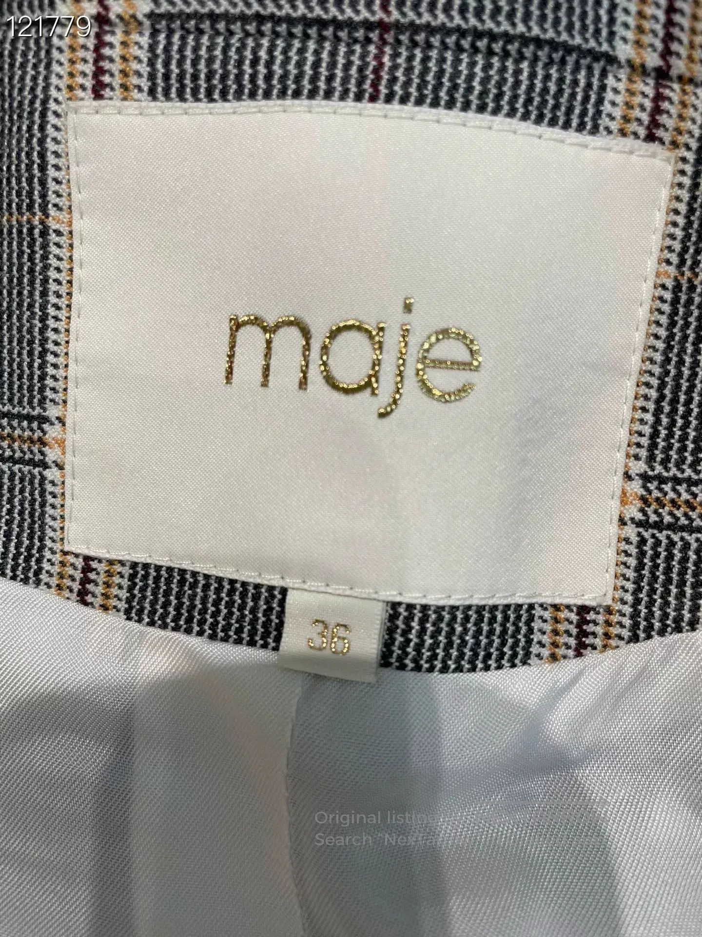 Maje Maje Plaid Suit Set Size 36. Size XS / US 0-2 / IT 36-38 - 5 Thumbnail
