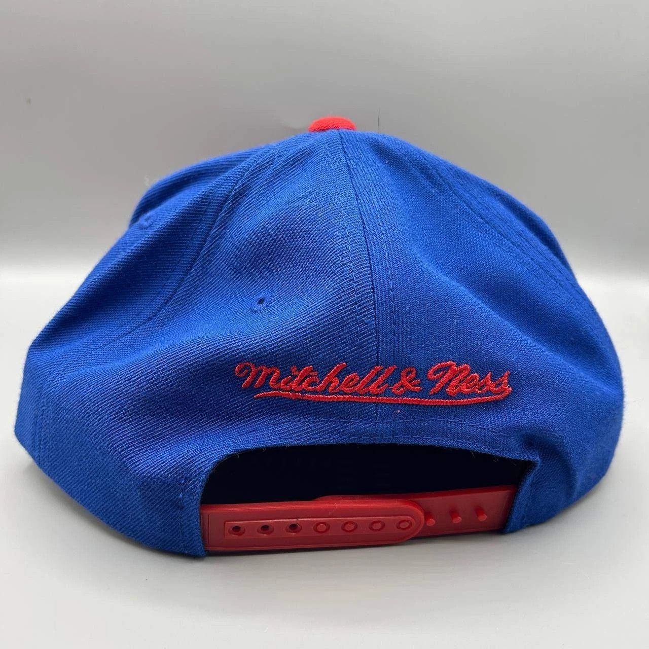 Mitchell & Ness New York Rangers Hat Men Blue Red Embroidered Snap Back Cap Size ONE SIZE - 4 Thumbnail