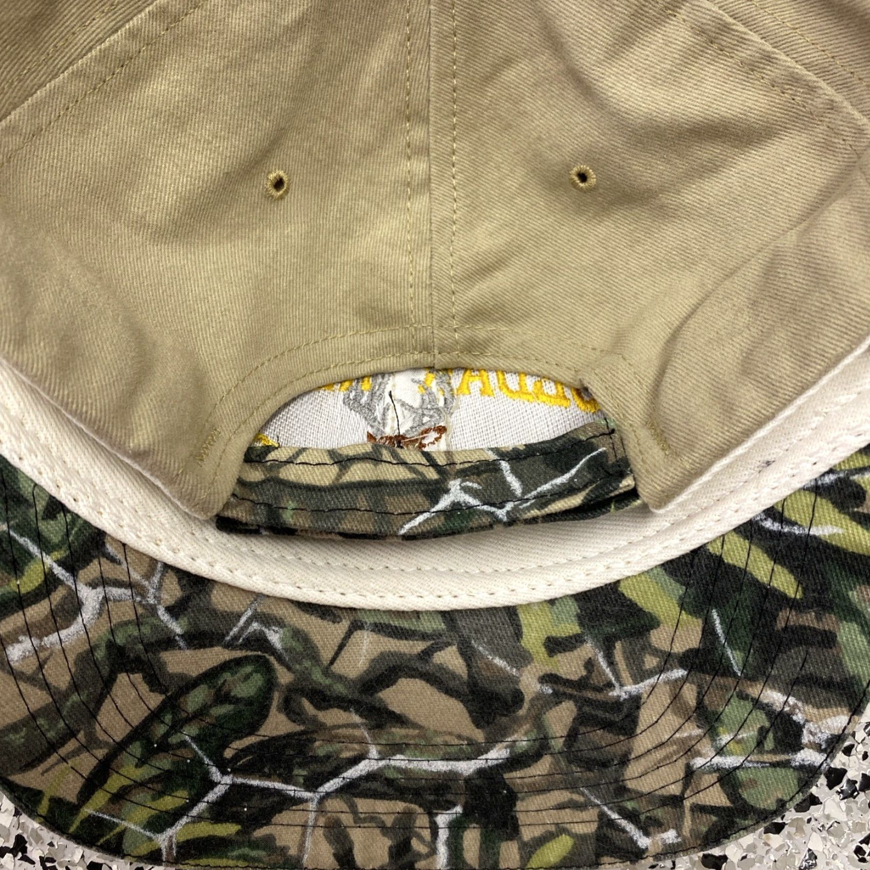 Vintage VINTAGE Brush Country Hat Camouflage Camo Adjustable One Size Men Bow Shoot Classic Outdoor 90s Cap Cap Boys Mens Girls Size ONE SIZE - 4 Thumbnail