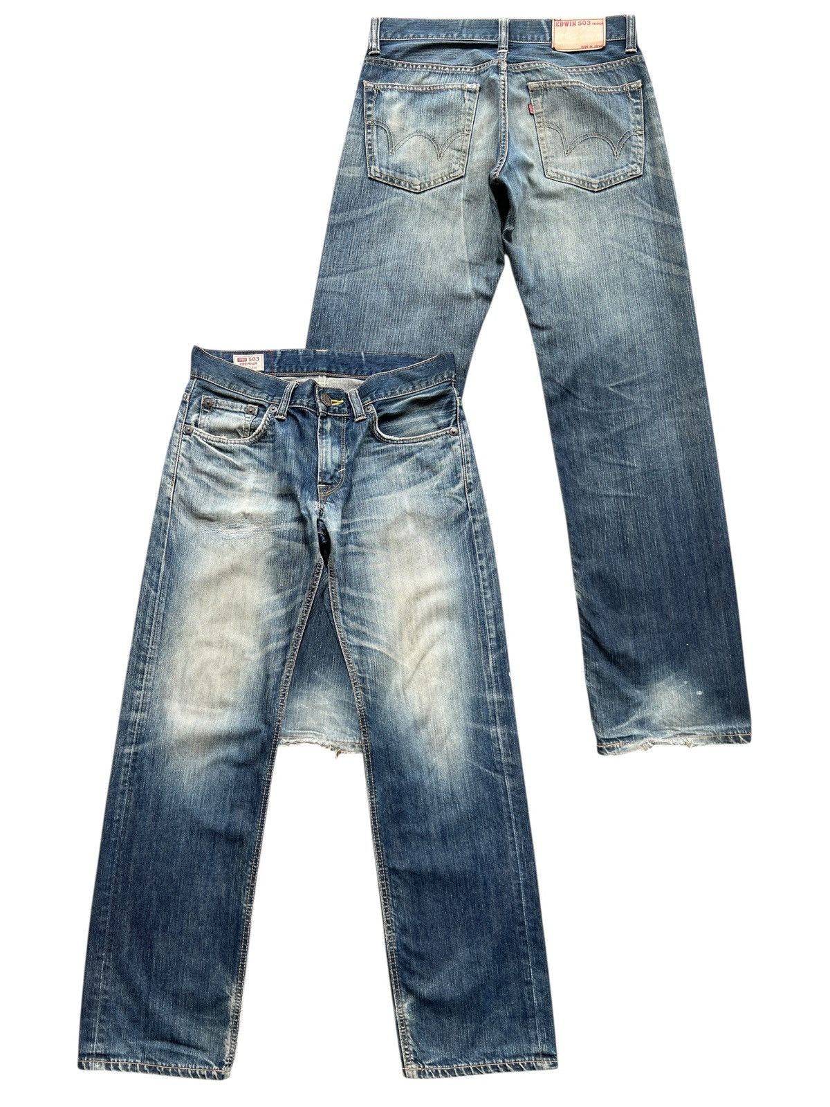 Edwin Vintage Edwin Distressed Denim Jeans 33x31 Size 33" - 1 Thumbnail
