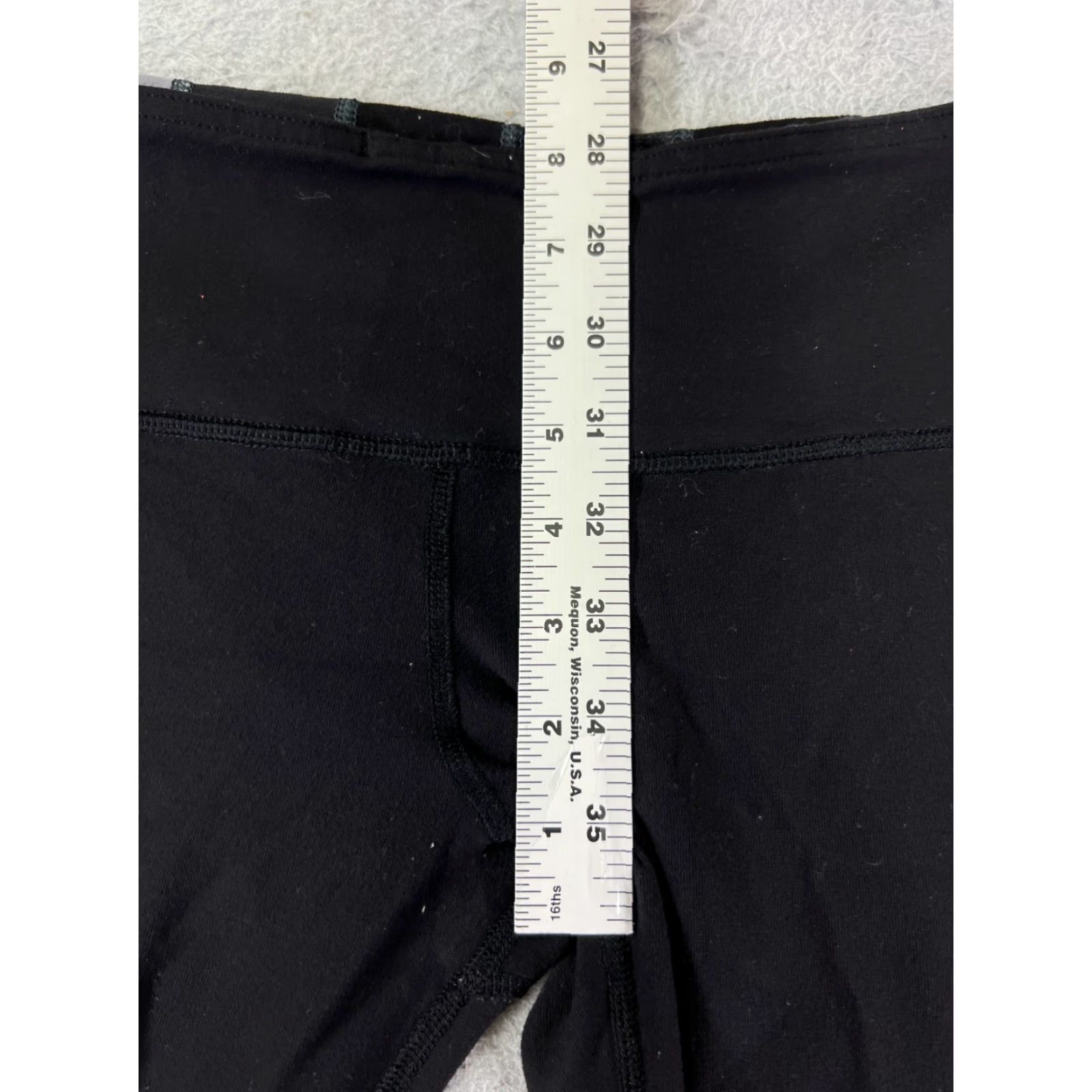 Lululemon LULULEMON Reversible Wunder Under Pants Womens 6 Black 30" Tapered Athleisure Yoga Size 28" / US 6 / IT 42 - 7 Thumbnail