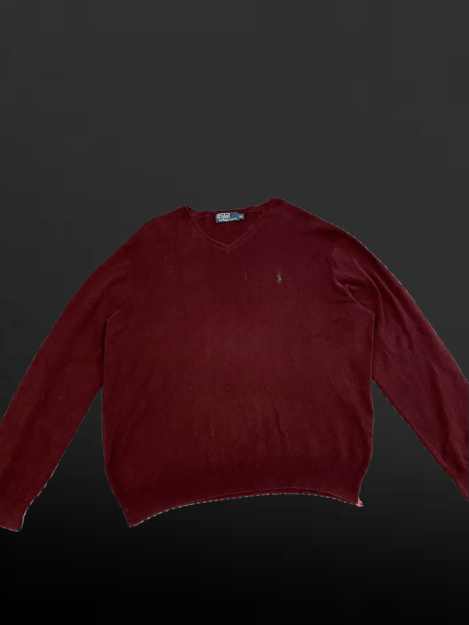 Polo Ralph Lauren Polo Ralph Lauren Roter Pullover Ralph Lauren V-Neck sweater Size US XL / EU 56 / 4 - 1 Thumbnail