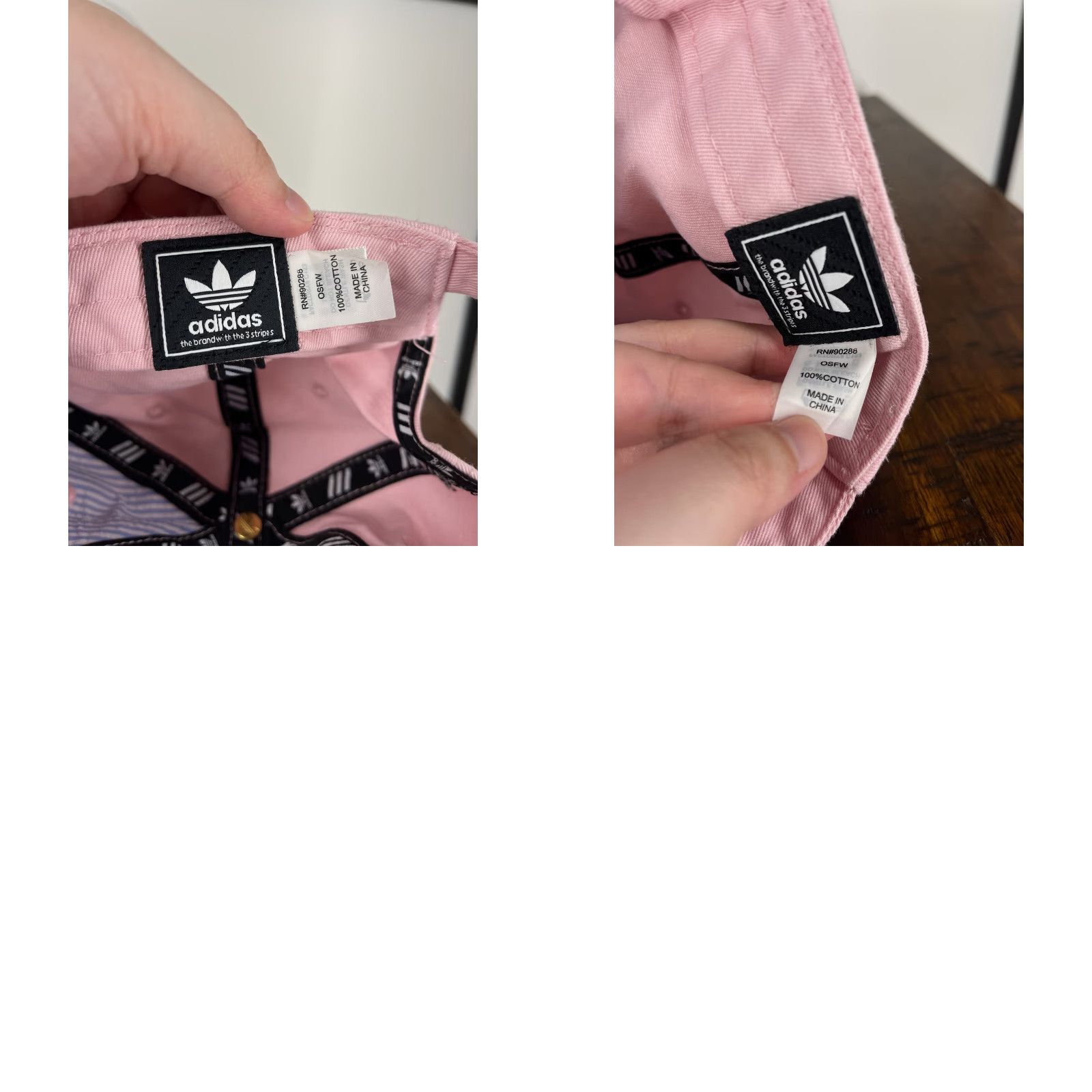 Adidas Adidas Hat Cap Strap Back Womens One Size Pink Embroidered Cotton Twill Trefoil Golf Hat Size ONE SIZE - 9 Thumbnail