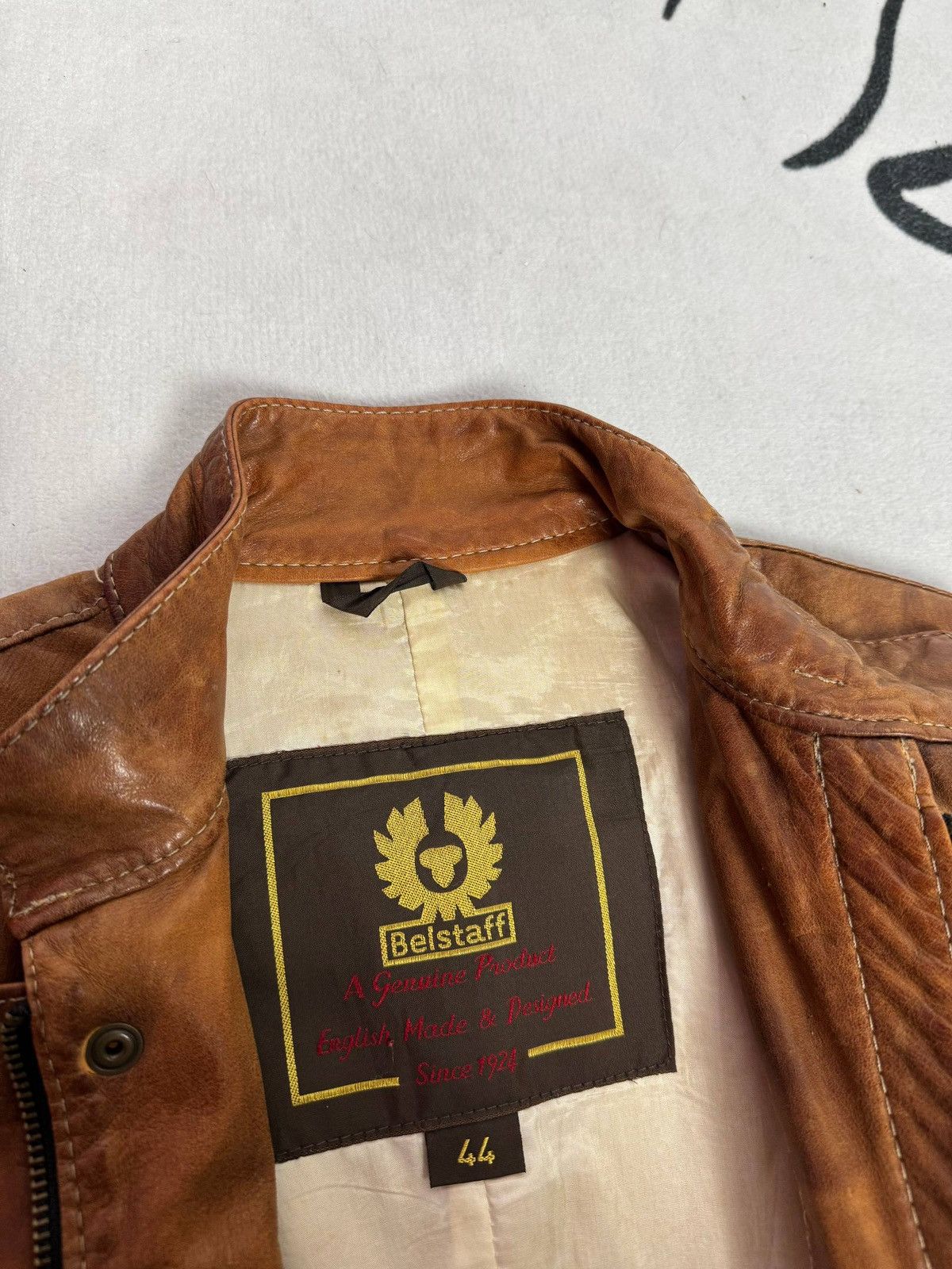 Belstaff VINTAGE BIKER LEATHER JACKET-Belstaff gold Size S / US 4 / IT 40 - 7 Thumbnail