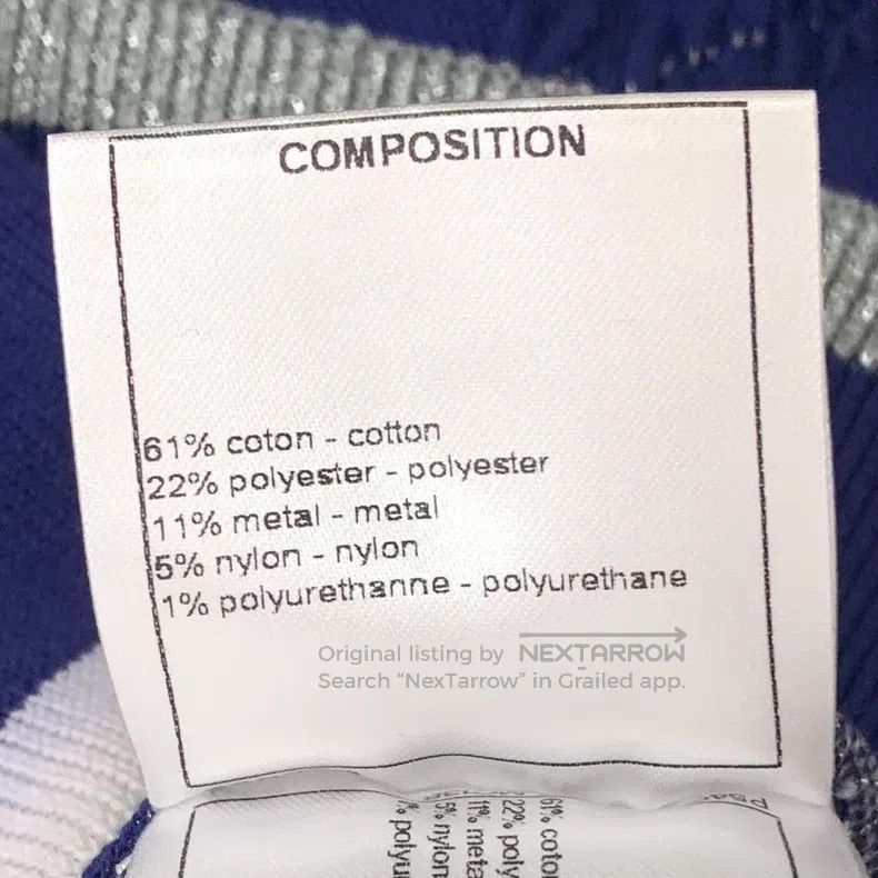 Chanel Chanel Airport Series Dark Blue Asymmetrical Striped Desig Size XXS / US 00 / IT 34 - 7 Thumbnail