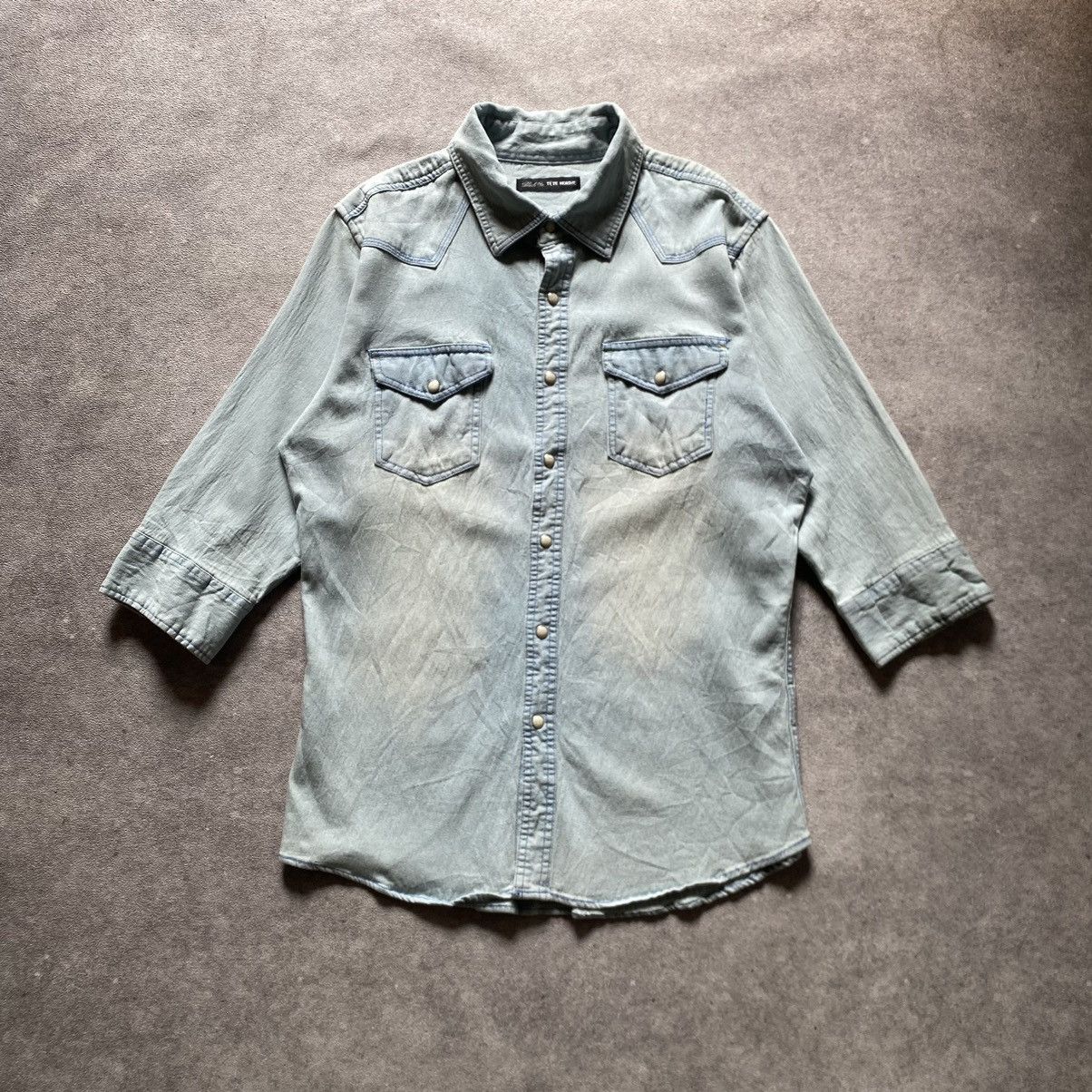 Tete Homme Tete Homme Western Washed Denim Size US M / EU 48-50 / 2 - 1 Thumbnail