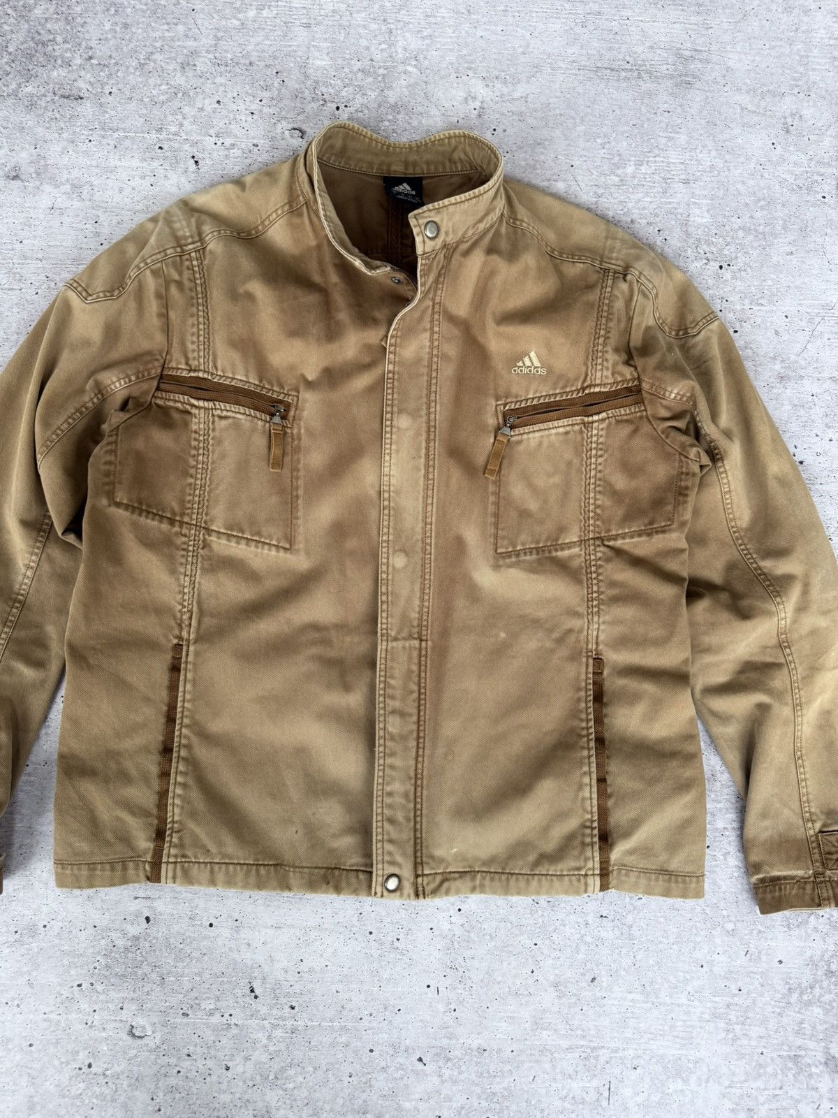 Adidas × Japanese Brand × Vintage Adidas Vintage Y2K Cotton Jacket Size US XL / EU 56 / 4 - 5 Thumbnail
