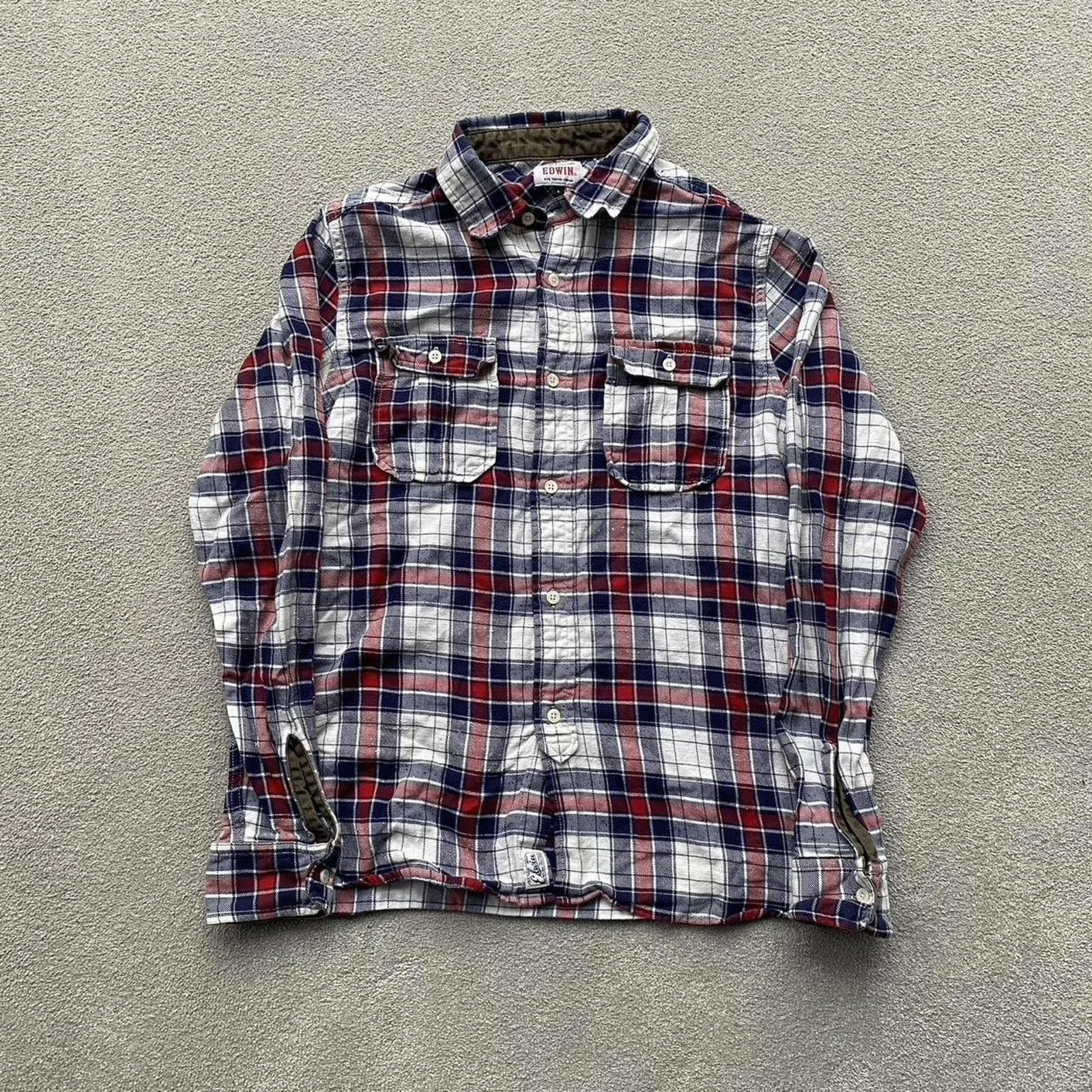 Edwin Edwin Japan Checkered Flannel Button Up Shirt Size US S / EU 44-46 / 1 - 1 Thumbnail