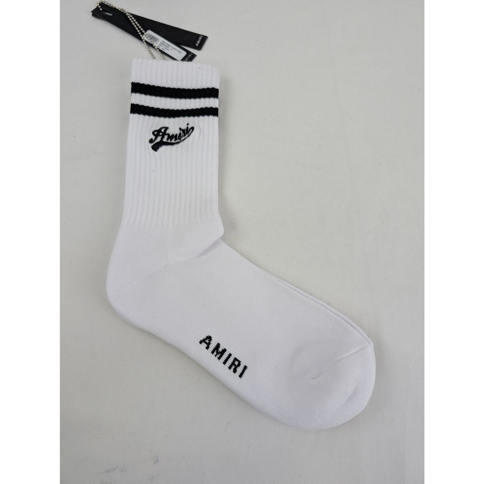 Amiri o1rshd1 Q:2 / Size: 45-46 / Amiri Varsity Script Socks Size ONE SIZE - 6 Thumbnail