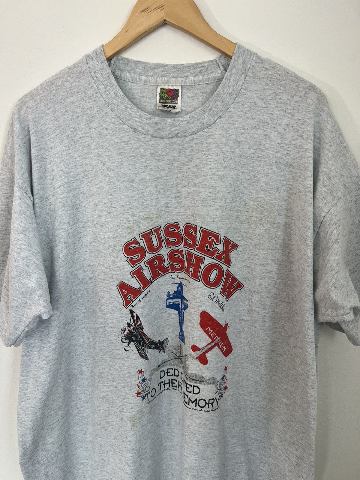 Vintage Single Stitch Airshow XXL Oversized Vintage Tee Size US XXL / EU 58 / 5 - 2 Thumbnail