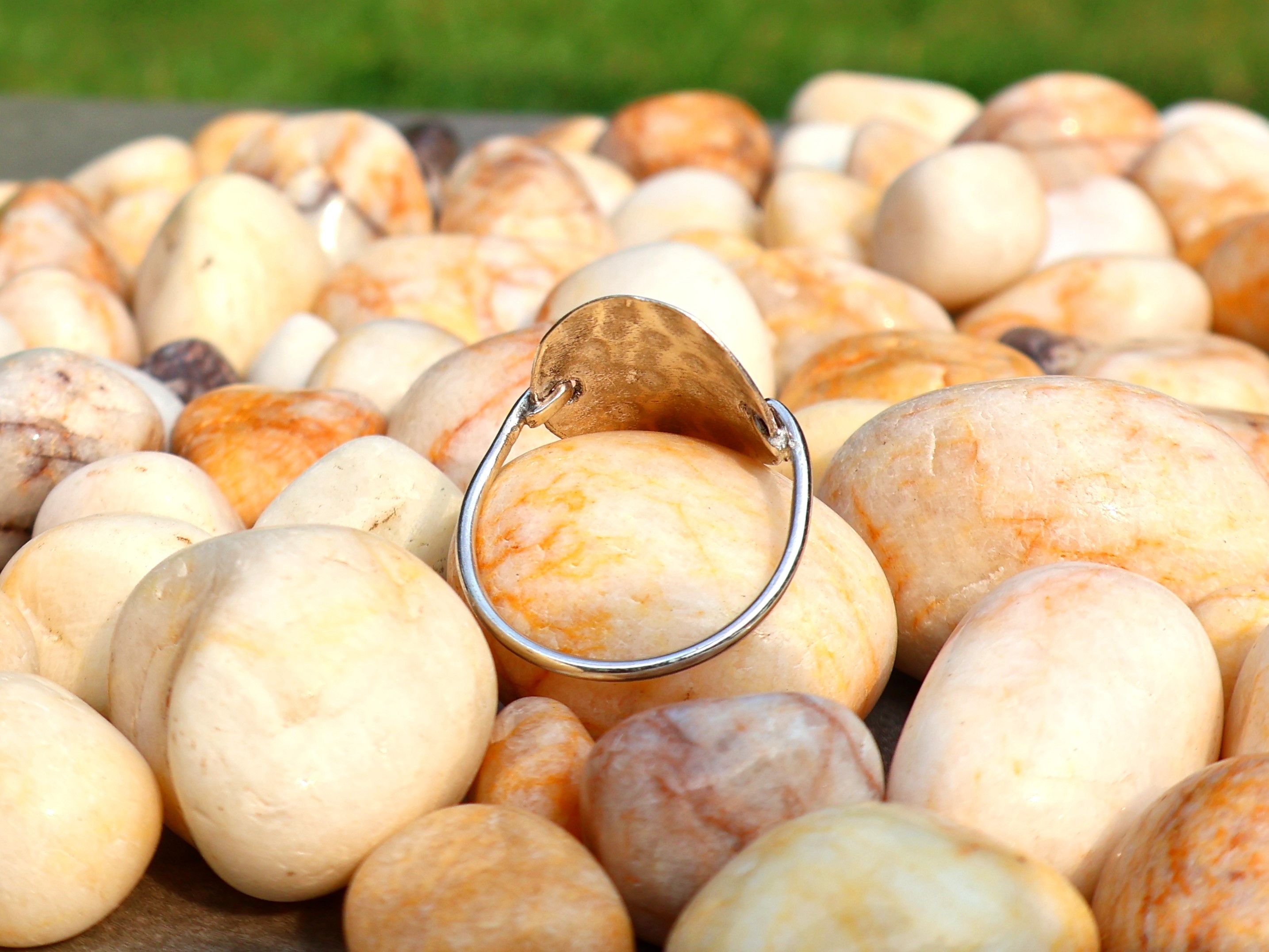 Handmade Hammered Ring, 925 Sterling Silver Ring, Handmade Women Ring Size ONE SIZE - 2 Thumbnail