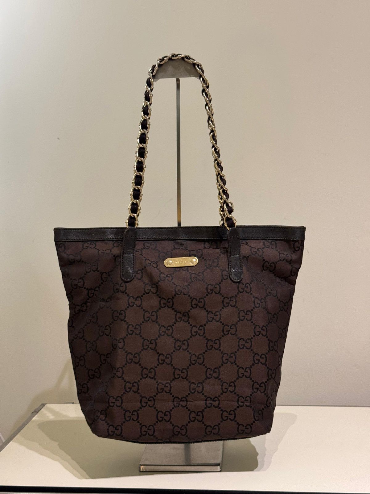 Gucci gucci brown chain bucket bag Size ONE SIZE - 1 Thumbnail