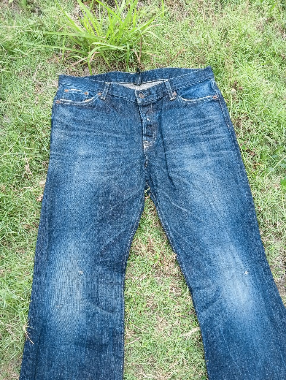 Japanese Brand JAPANESE QLAMB DISTRESSED FLARE PANTS - SIZE 3 Size US 34 / EU 50 - 4 Thumbnail