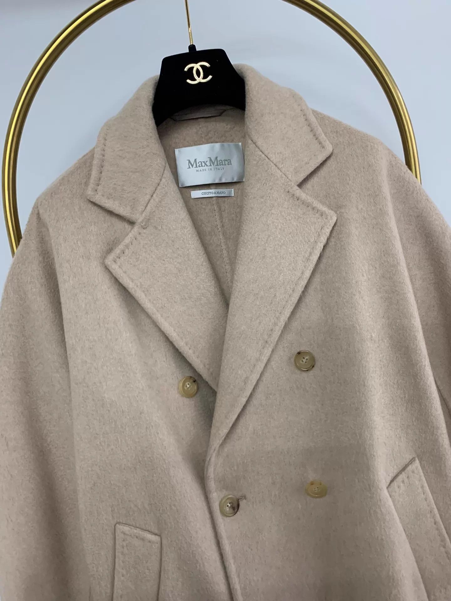 Max Mara MaxMara short double-breasted cashmere coat 38 new Size S / US 4 / IT 40 - 2 Thumbnail